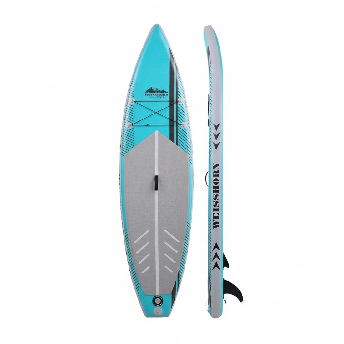 2 Weisshorn Stand Up Paddle Board 10.5ft Inflatable SUP Surfboard Paddleboard Kayak Surf - Green, 2 of 4