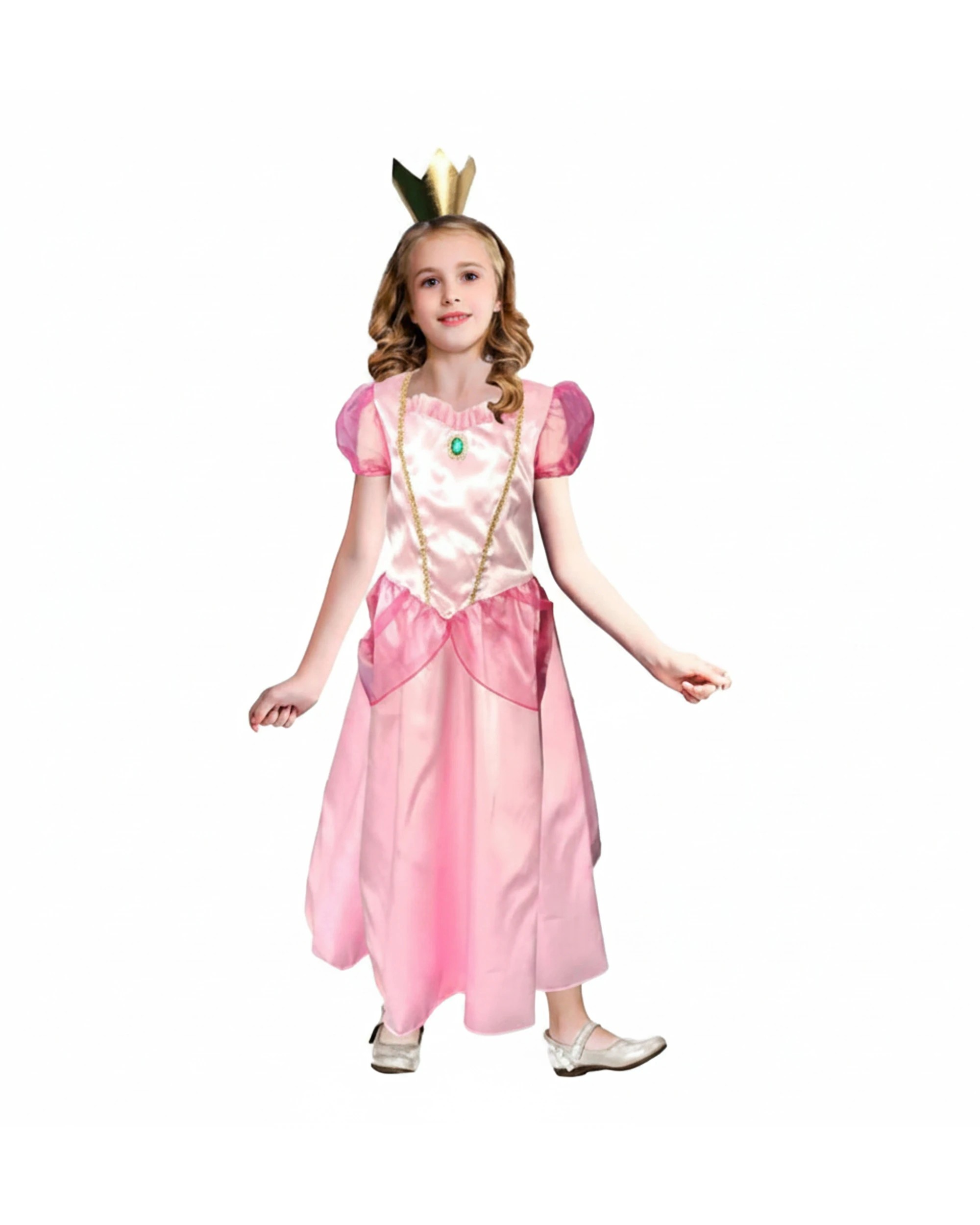 1 JD Party Girls Children Princess Kids Costume Small 110-130cm - Pink, 1 of 1