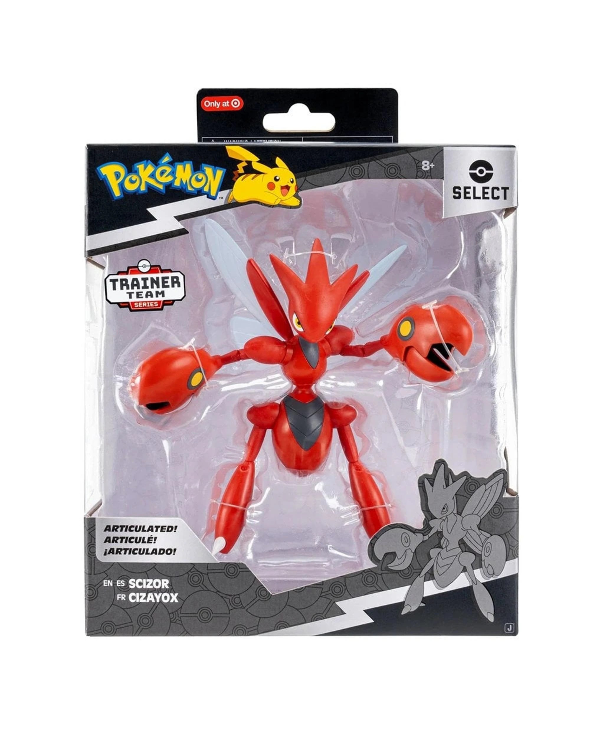 1 Pokemon Select Trainer Team Series Scizor Super Articulated 6 inch Figure, 1 of 2