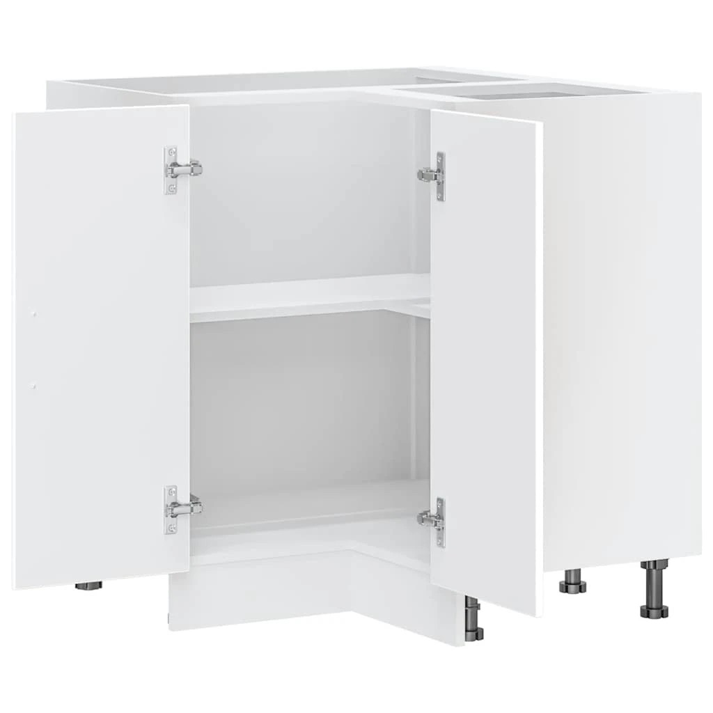 6 vidaXL Wooden Dishwasher Panel Adjustable Feet - White, 6 of 10