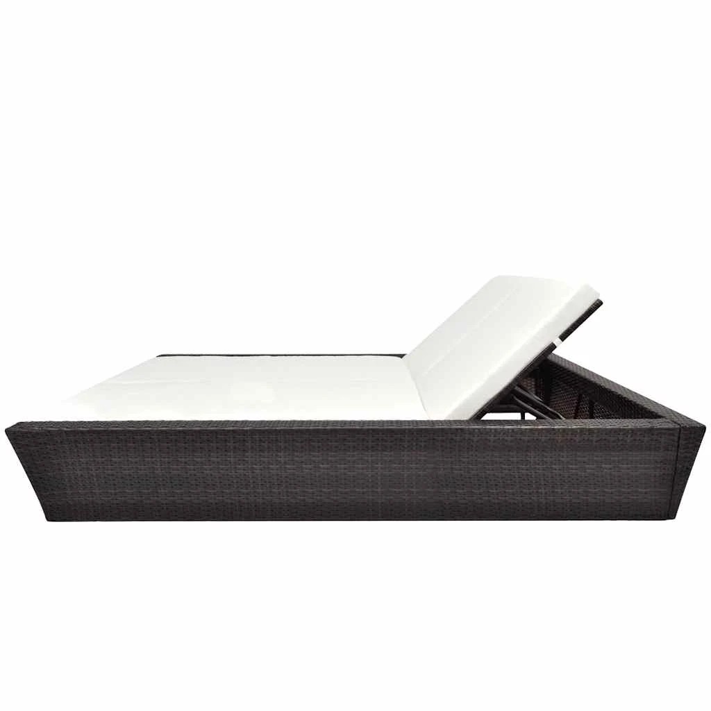 3 vidaXL Sunlounger Height-Adjustable - Brown, 3 of 8