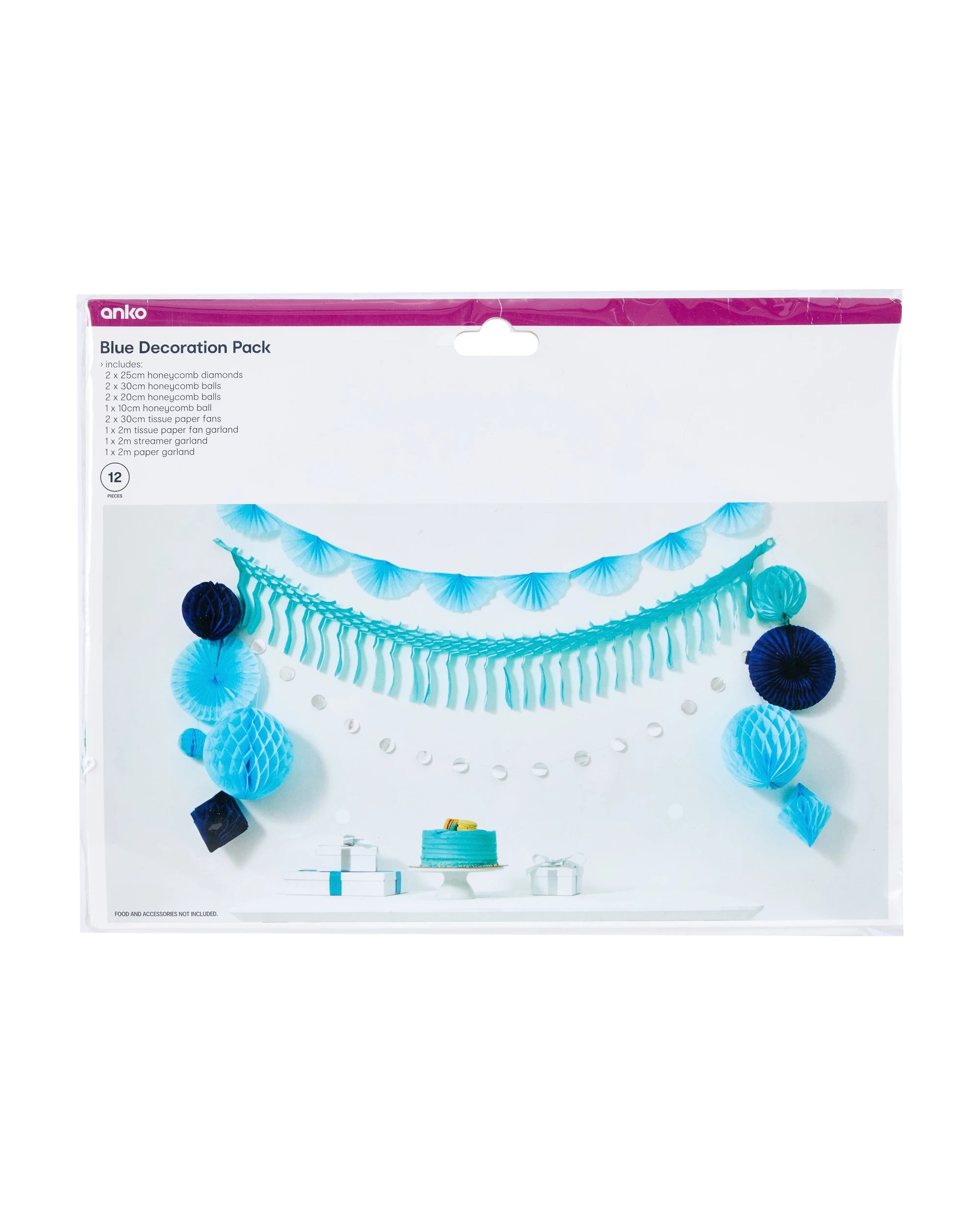 8 12 Piece Blue Decoration Pack, 8 of 8