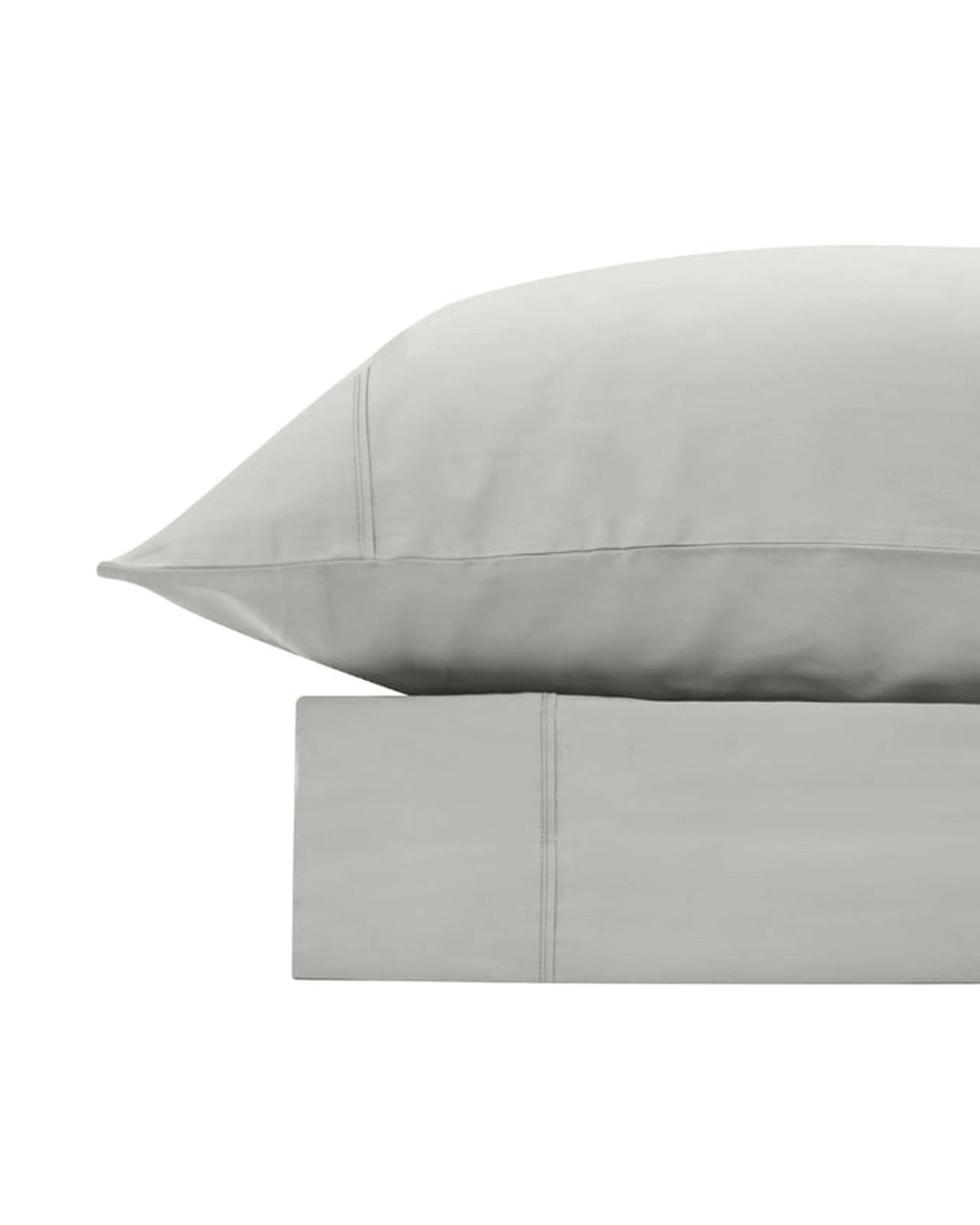1 Bas Phillips Bamboo & Cotton 400Tc Blend Sheet Set - Silver, 1 of 4