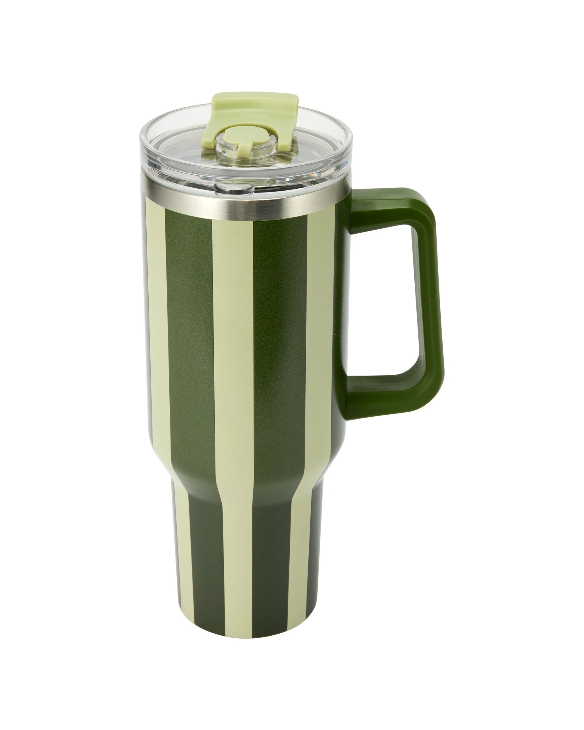 3 1.18L Green Stripe Jumbo Tumbler with Handle, 3 of 6