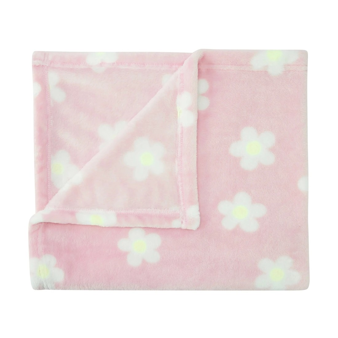 2 Coral Fleece Throw - Daisy, 2 of 5