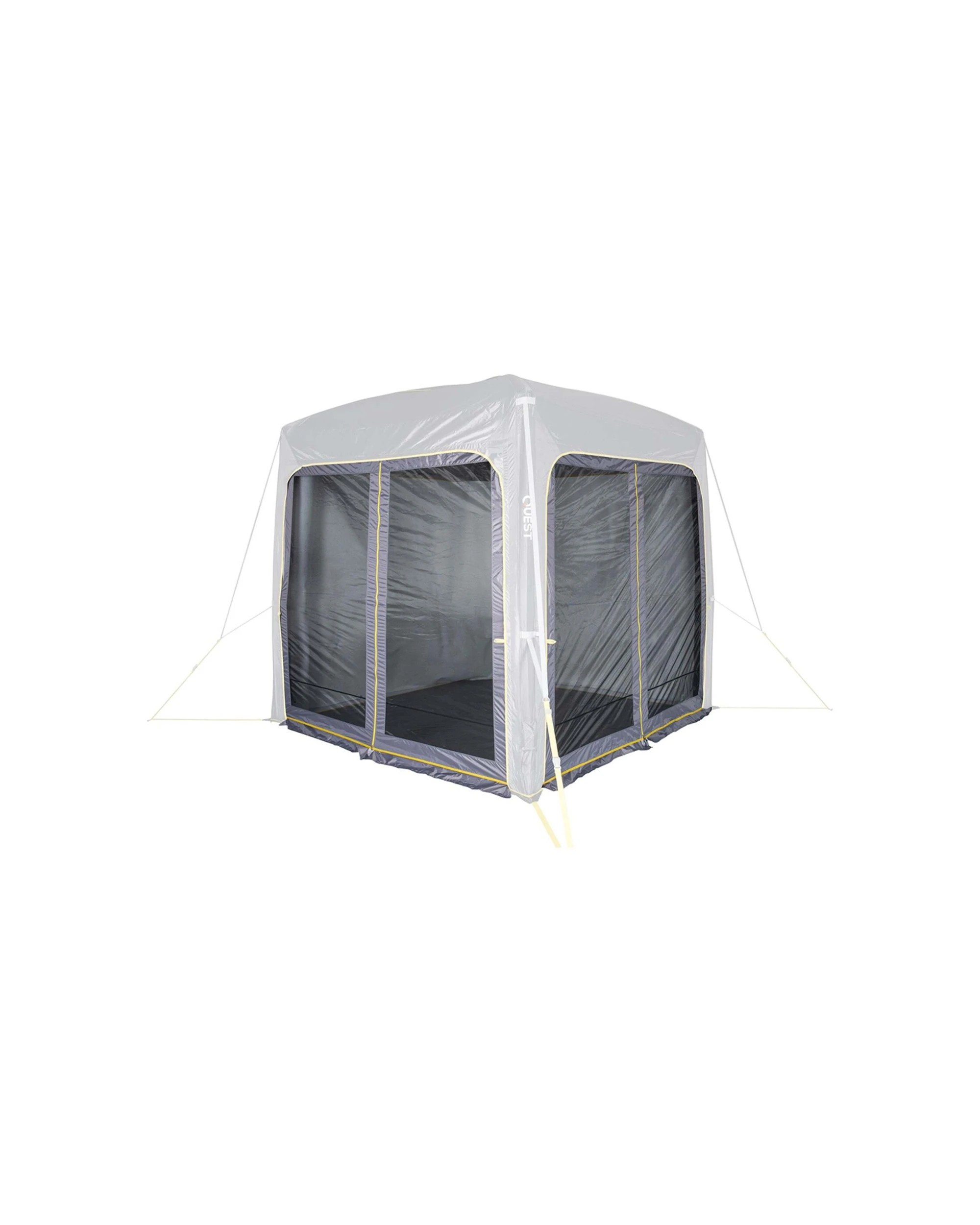 1 Quest Outdoors Air Gazebo 2.4 Mesh Wall Kit Sun Wind Protection 75D Fabric - Black, 1 of 5