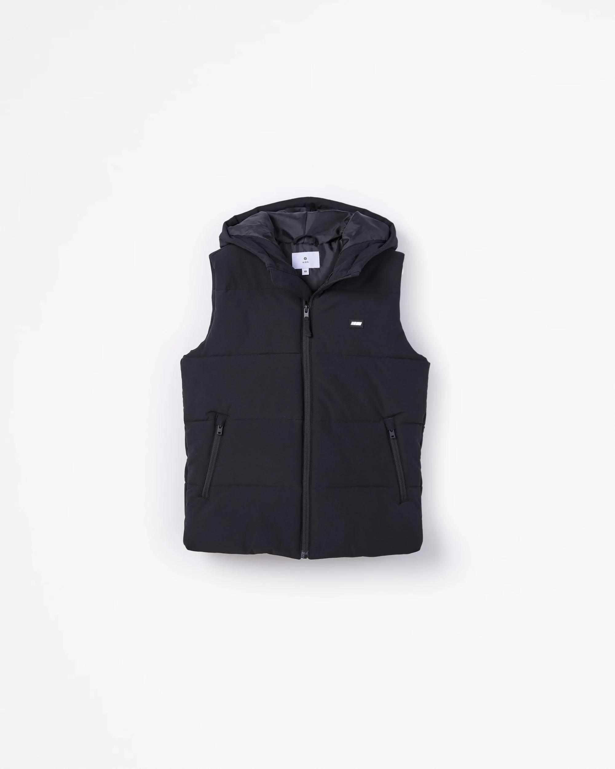 5 Target Kids Puffer Vest Jacket BLACK, 5 of 6