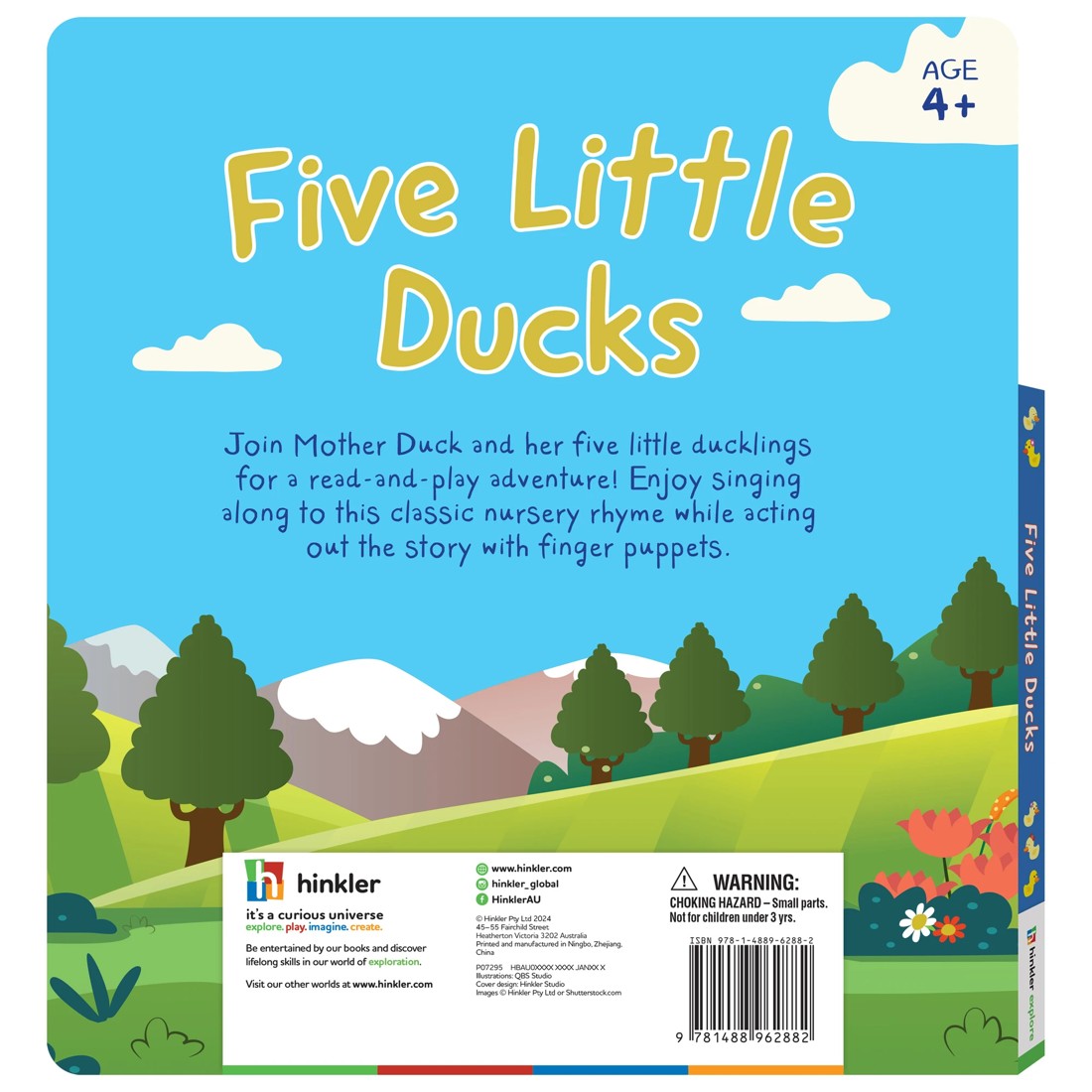5 Five Little Ducks Finger Puppet Book, 5 of 5