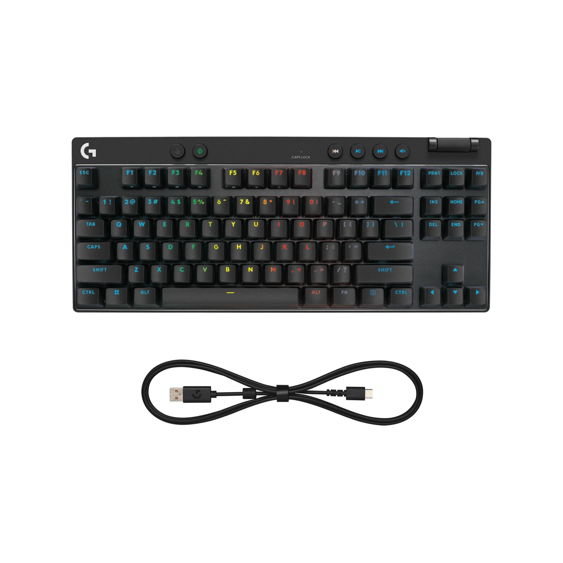 6 Logitech G PRO X TKL RAPID tenkeyless gaming keyboard with Magnetic Analog Switches - Black, 6 of 7