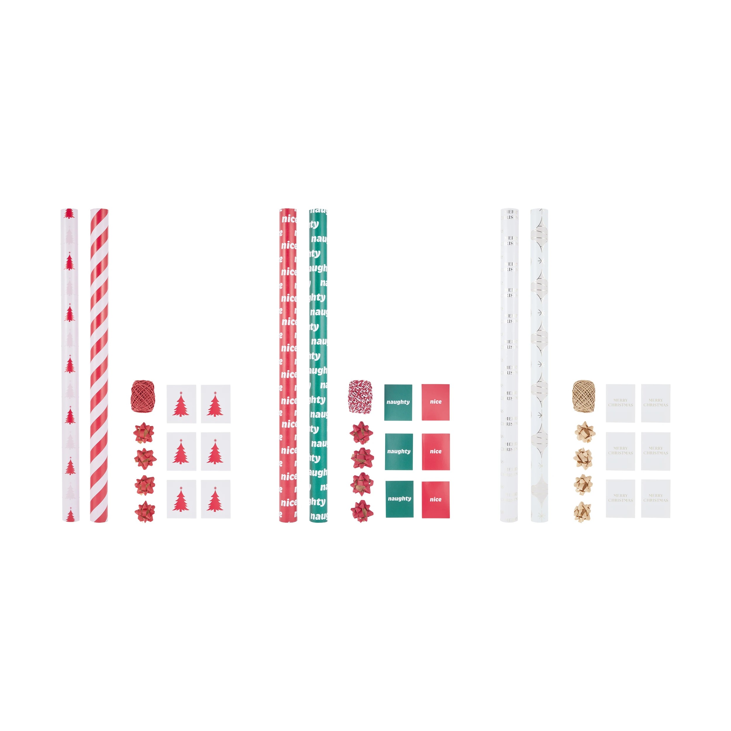 3 Christmas Gift Wrapping Set - Assorted, 3 of 5