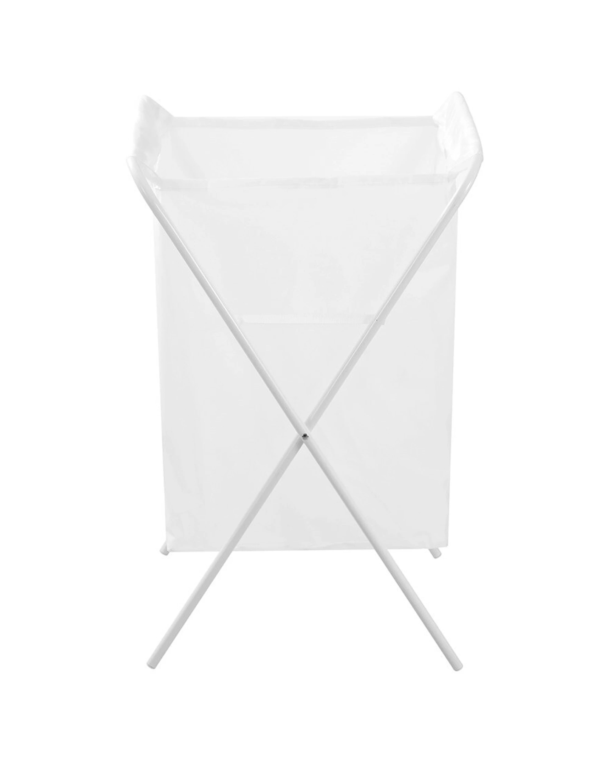 5 Boxsweden Foldaway Laundry Hamper Basket Space Saver Durable 42x64cm - White, 5 of 5