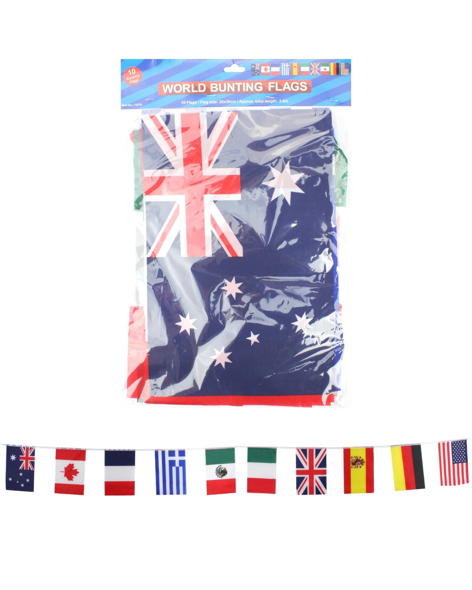 1 Partyrama Around The World Flag Banner 3.6M, 1 of 1
