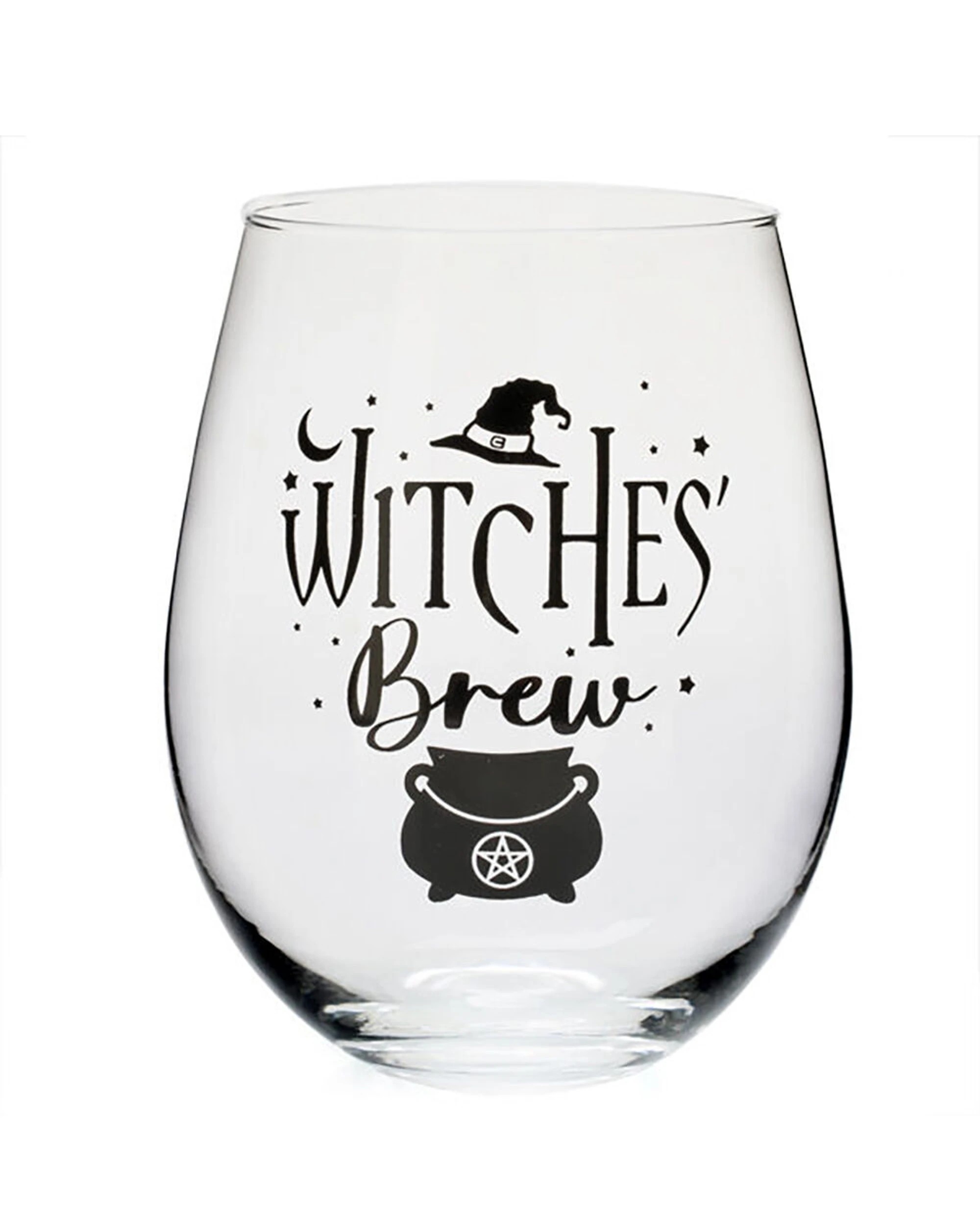 2 Tallulah 6PK Stemless Wine Glass Tumbler Party Drinkware Witches Brew - Clear, 2 of 4