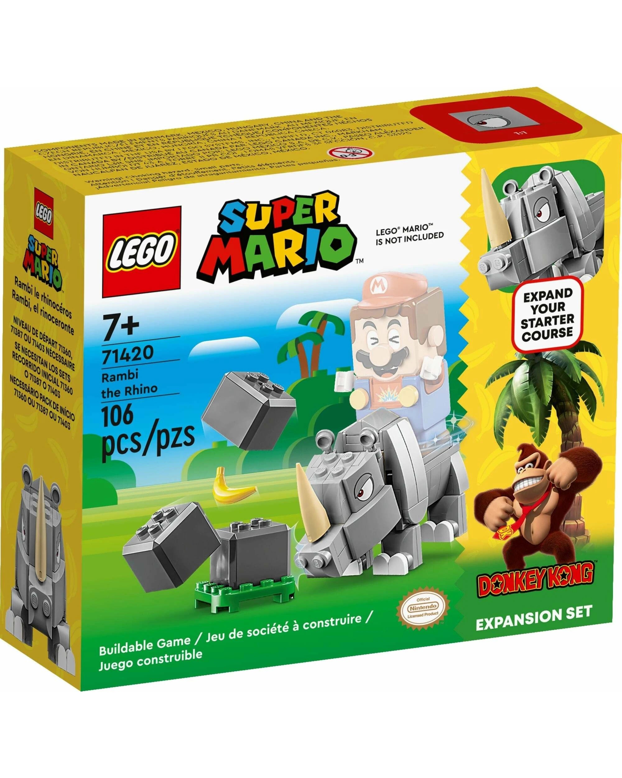 1 LEGO Super Mario Series 71420 Rambi the Rhino Expansion Set, 1 of 1