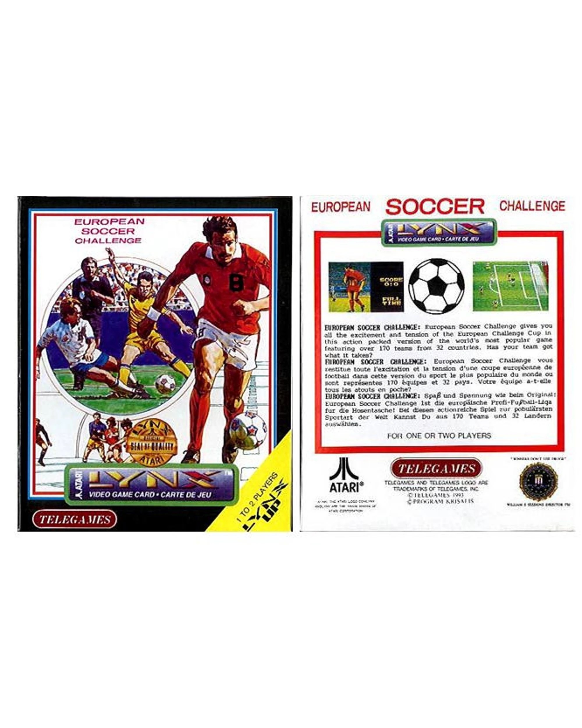 2 European Soccer Challenge - Atari Lynx, 2 of 3