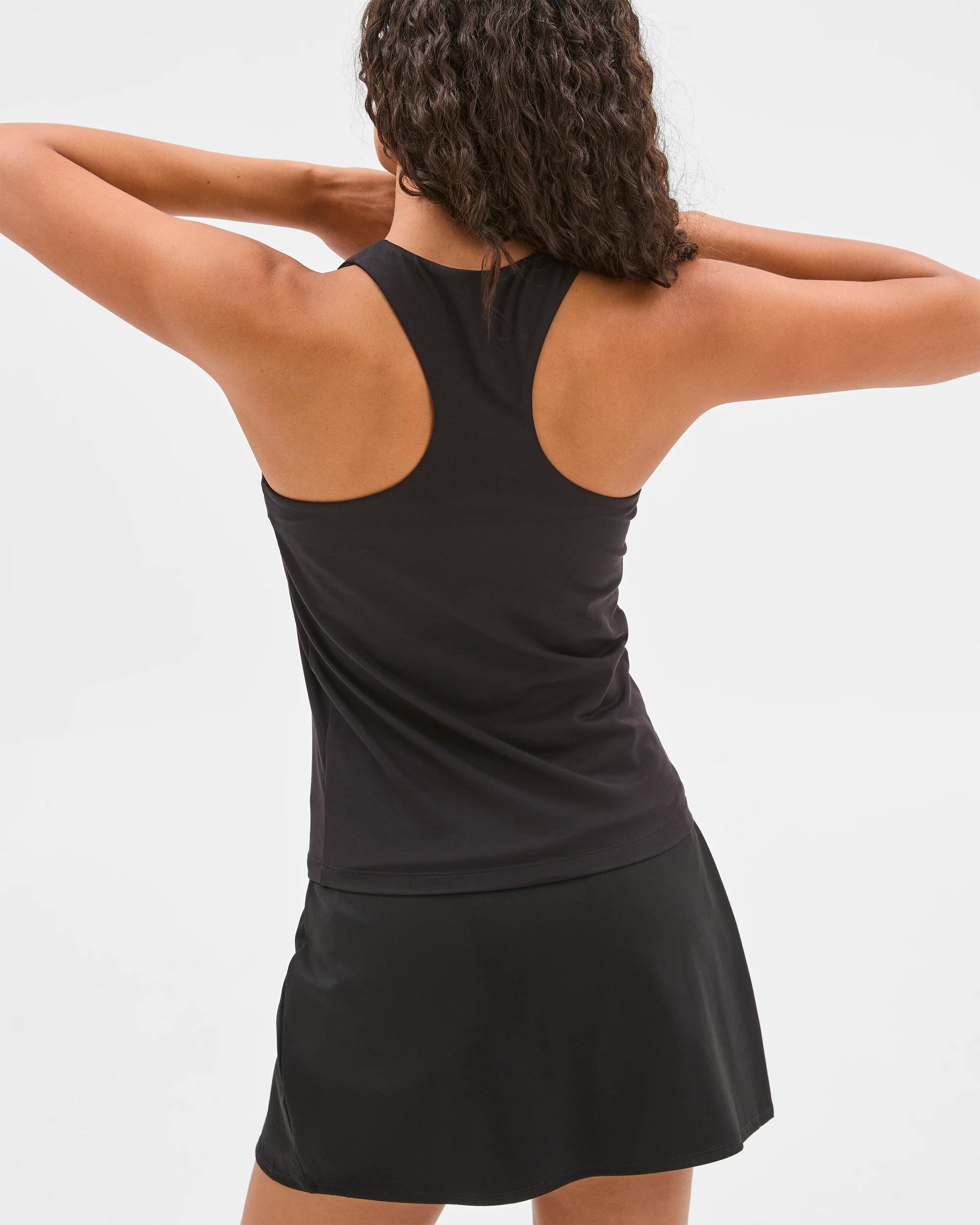 4 Target Active Studio Luxe Marle Racer Tank Top — Mushroom BLACK, 4 of 5