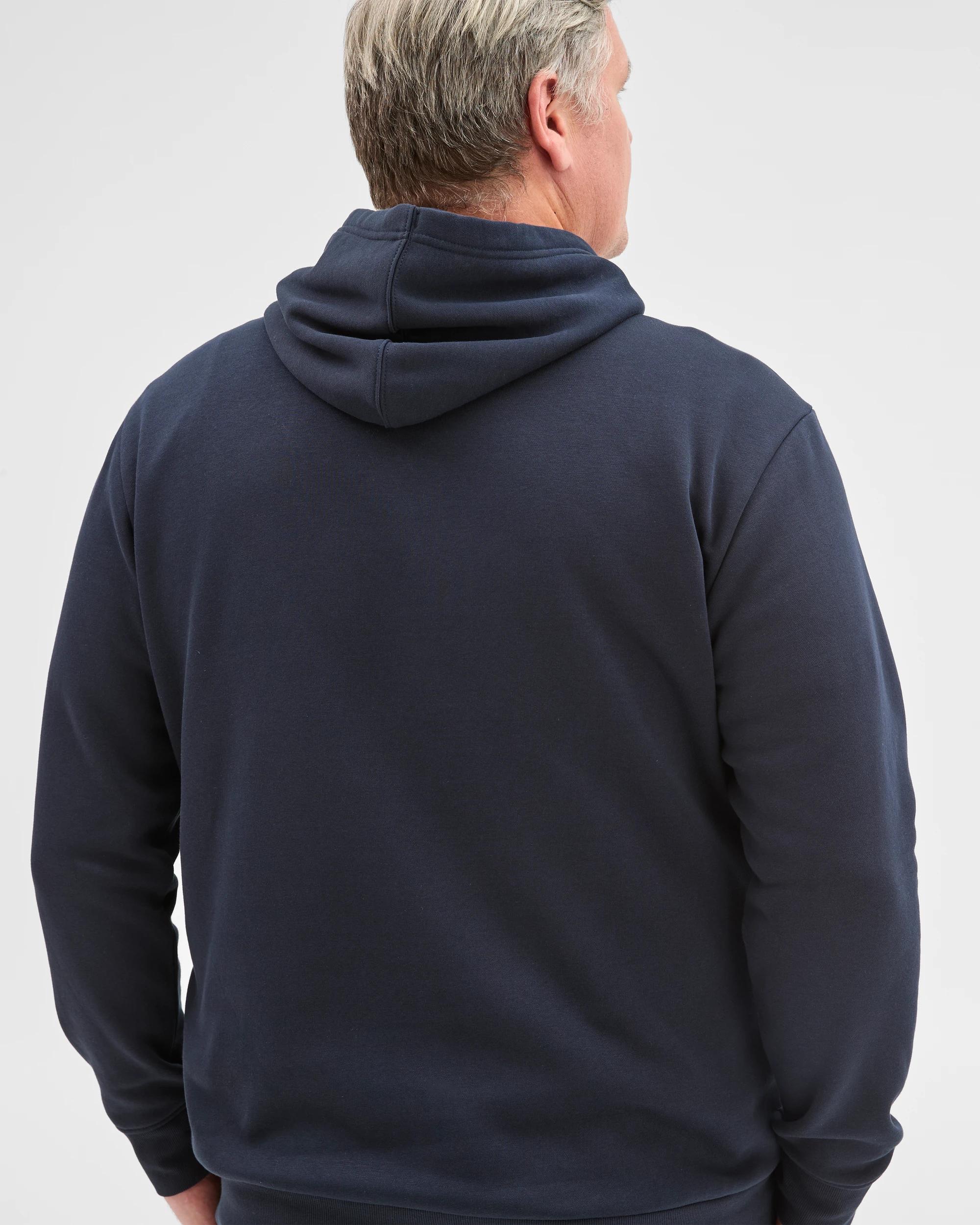 5 Target Man Plus Size Australian Cotton Blend Fleece Popover Jumper NAVY BLUE, 5 of 5
