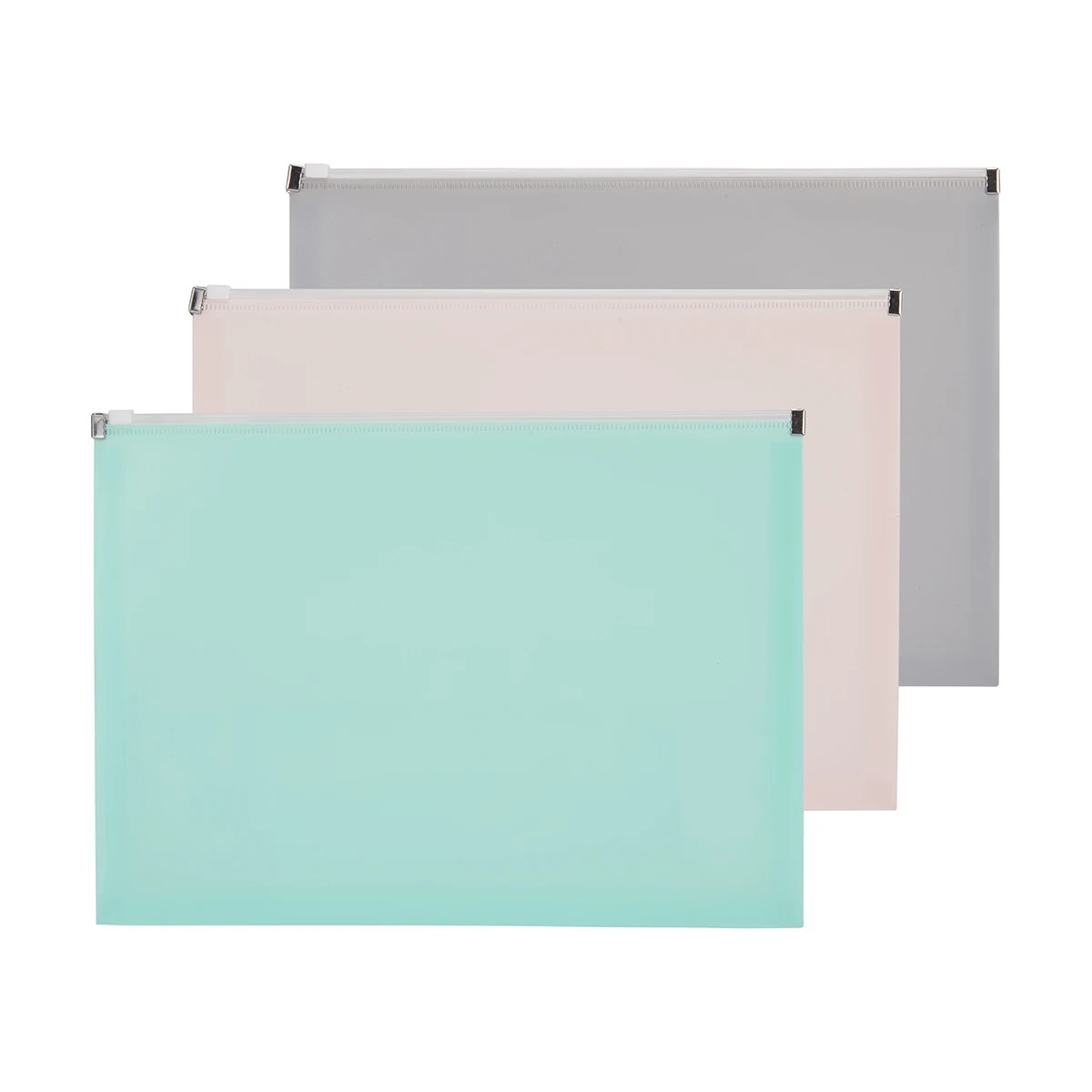 1 3 Pack A4 Zipper Document Wallet, 1 of 9