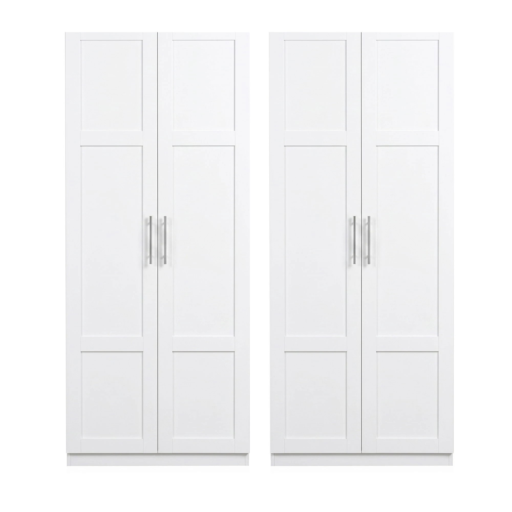 4 Artiss 2x Buffet Unit Cabinet Sideboard Pantry 180cm - White, 4 of 8