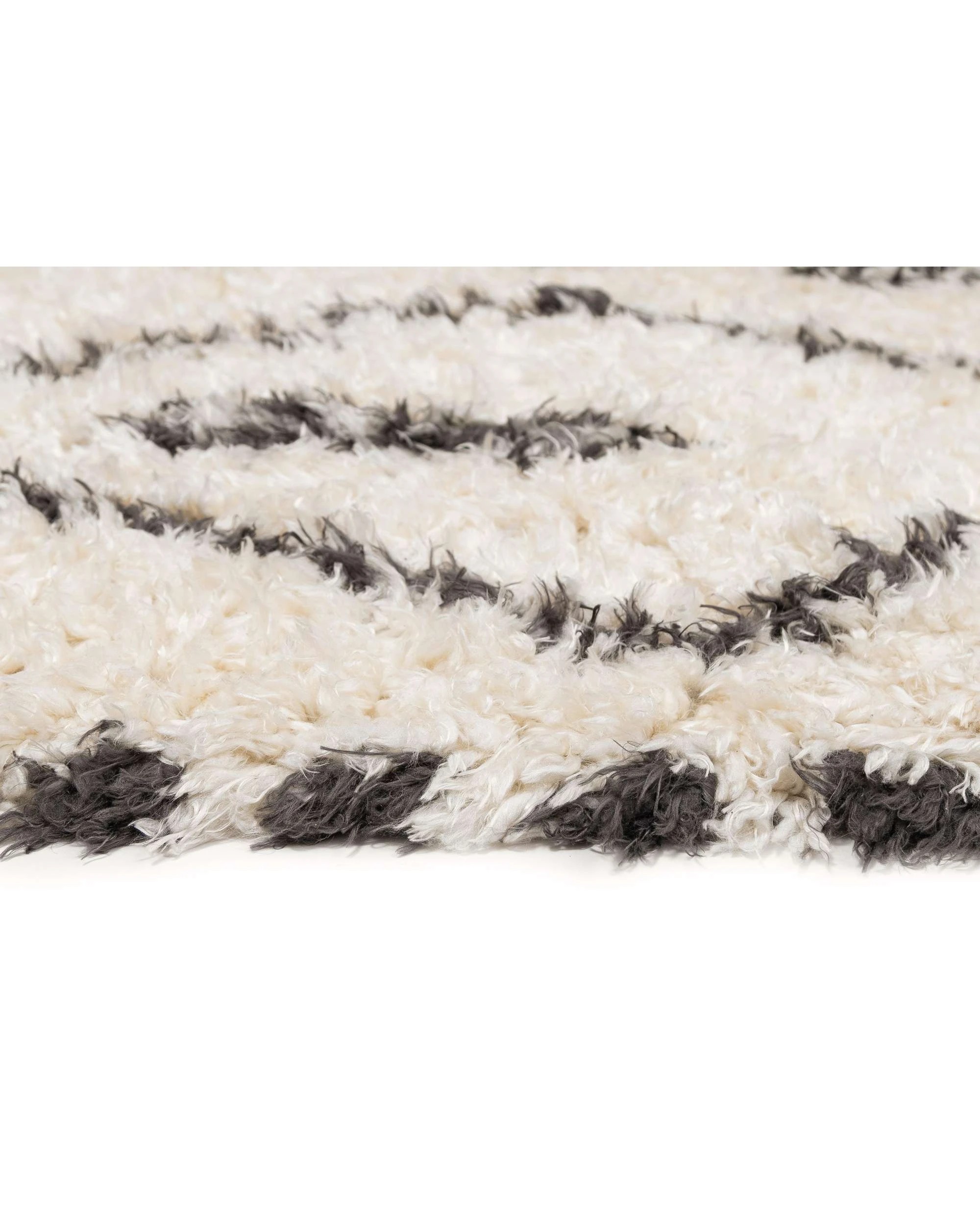 6 Loopsie Alcara Diamond Shag Rug-290cm x 200cm - White, 6 of 8