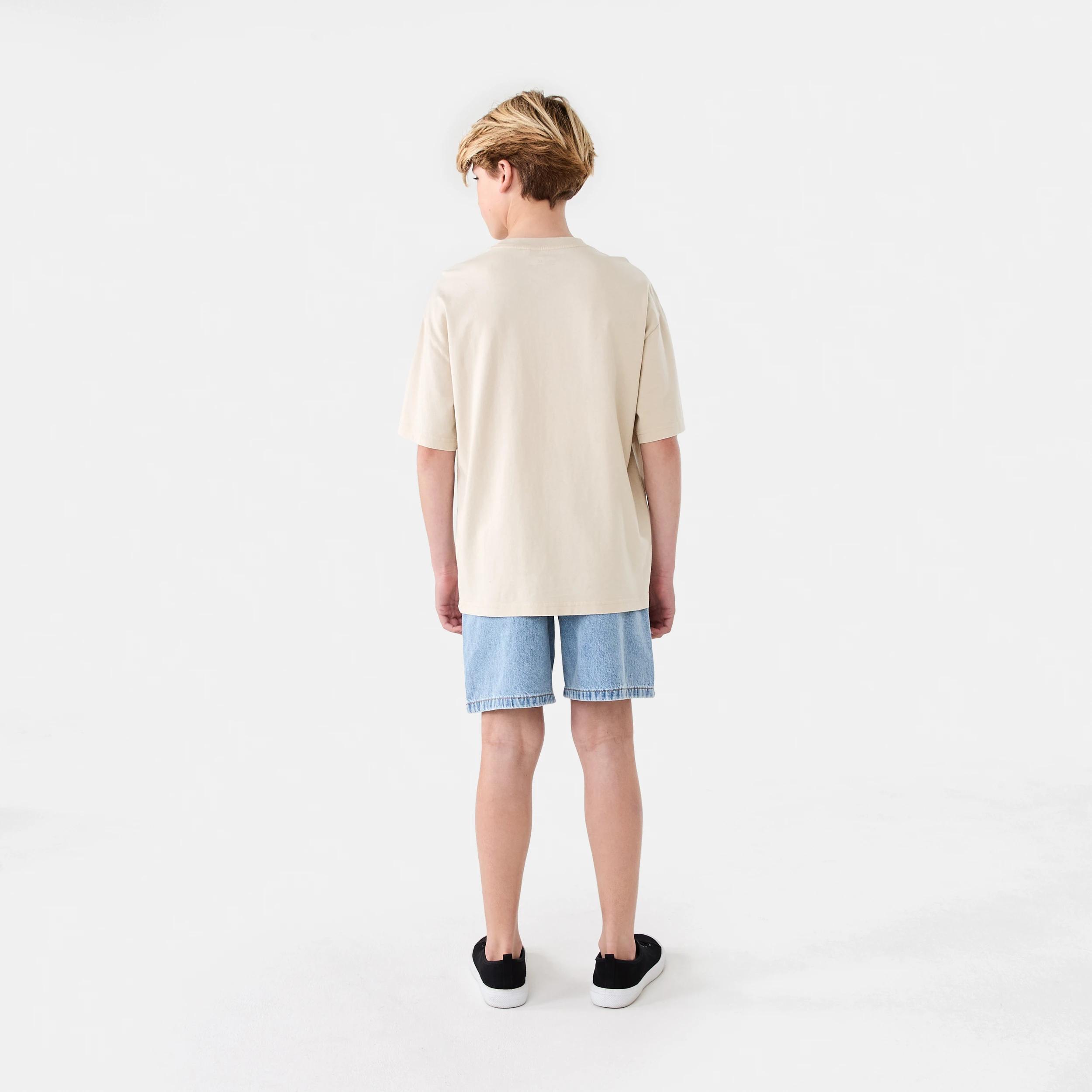 6 Short Sleeve Oversized Acid Wash T-shirt NEUTRAL, 6 of 6