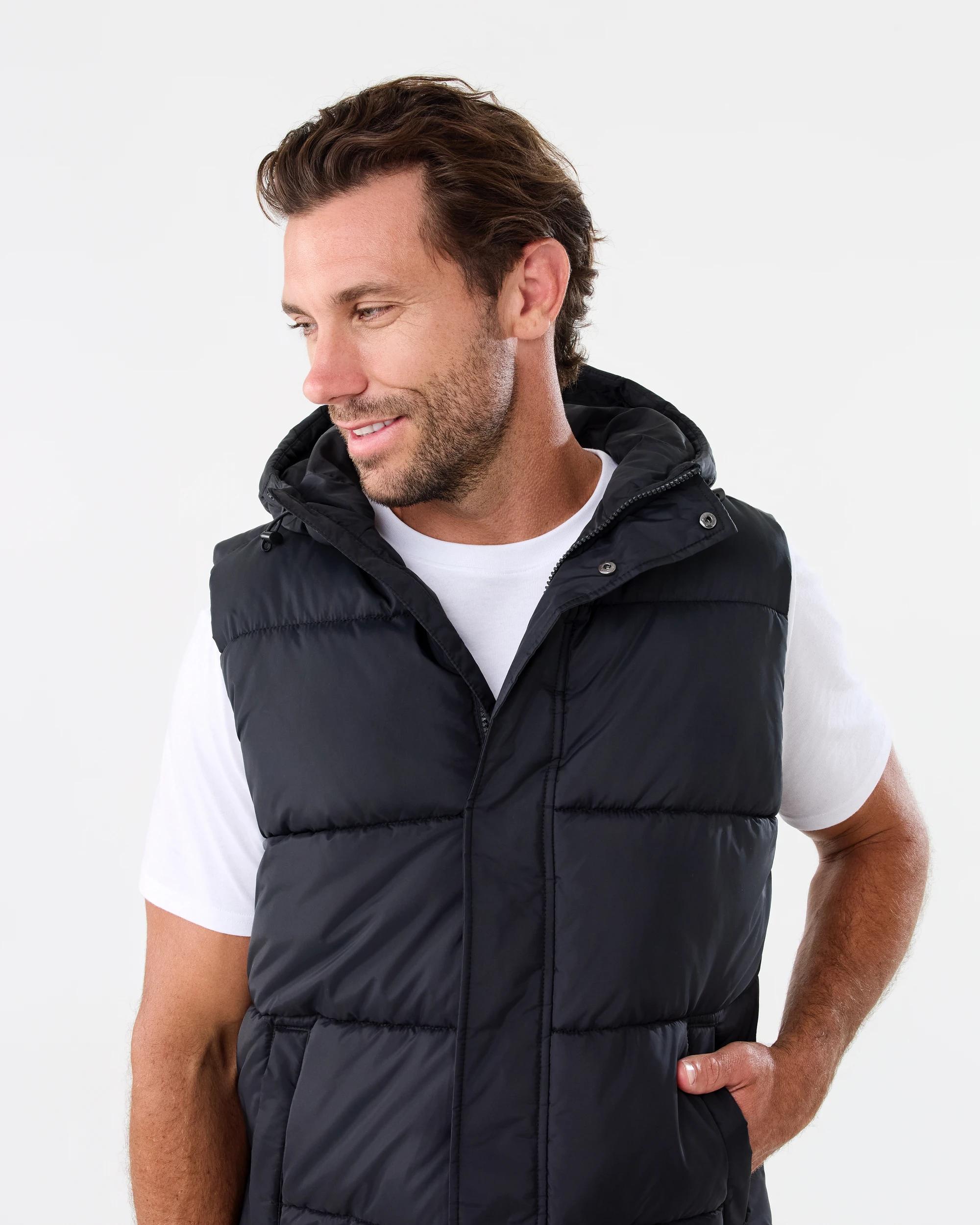 5 Hooded Puffer Vest Black, 5 of 7