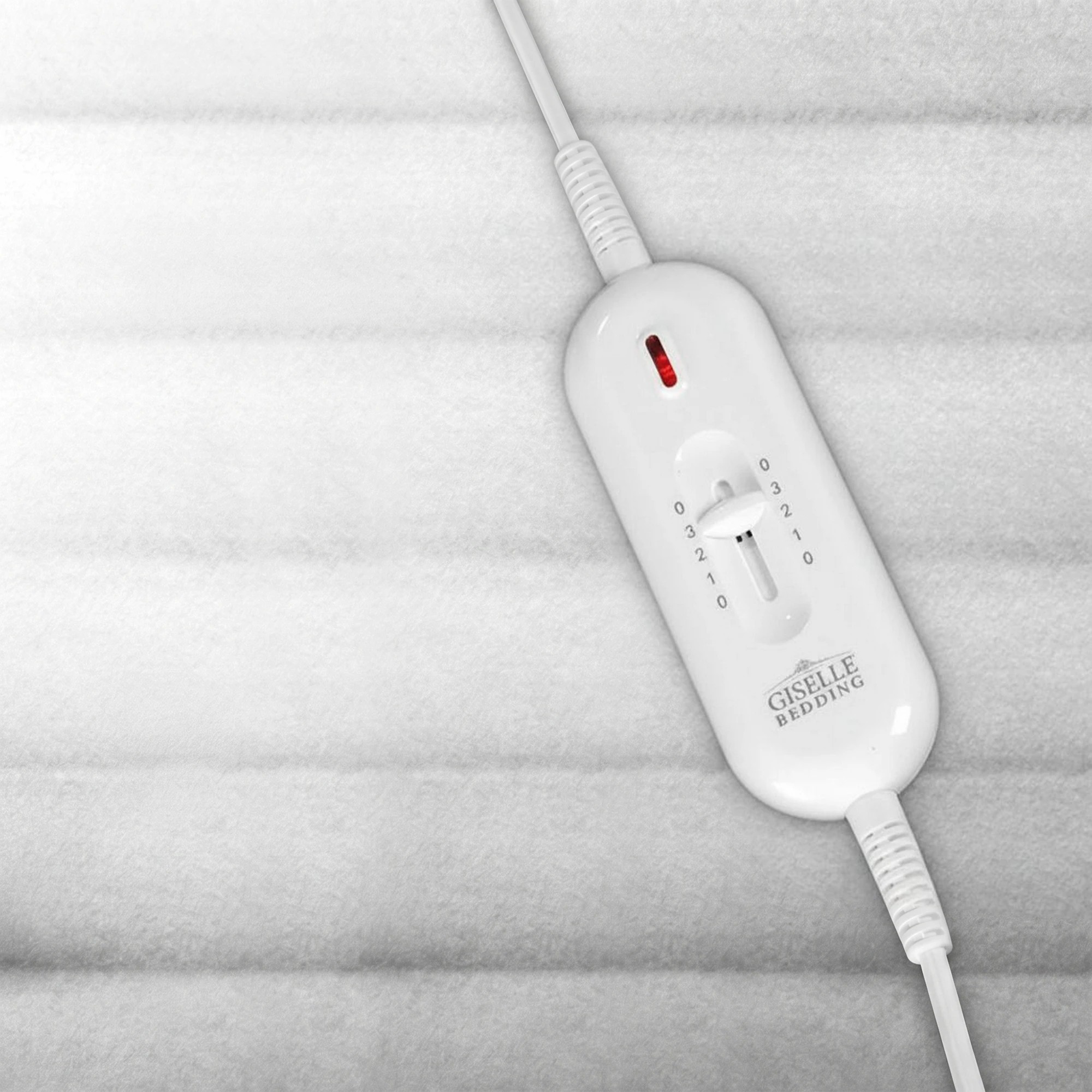 2 Giselle Electric Blanket Single Heated Fully Fitted Washable Pad Winter - White, 2 of 7