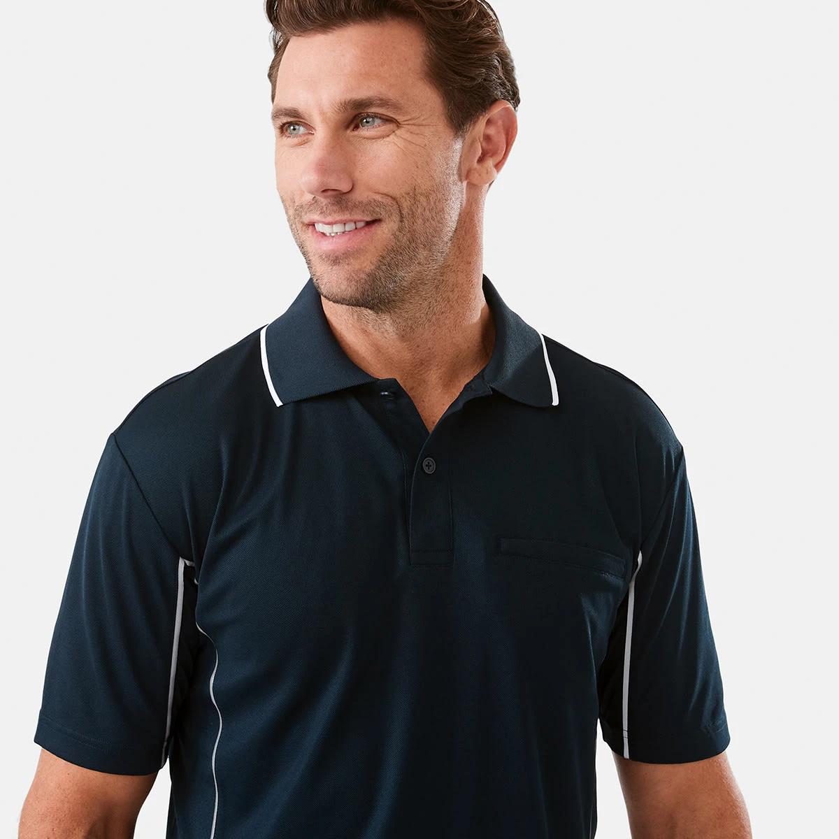 4 Workwear Short Sleeve Polo Shirt SKY CAPTAIN, 4 of 6