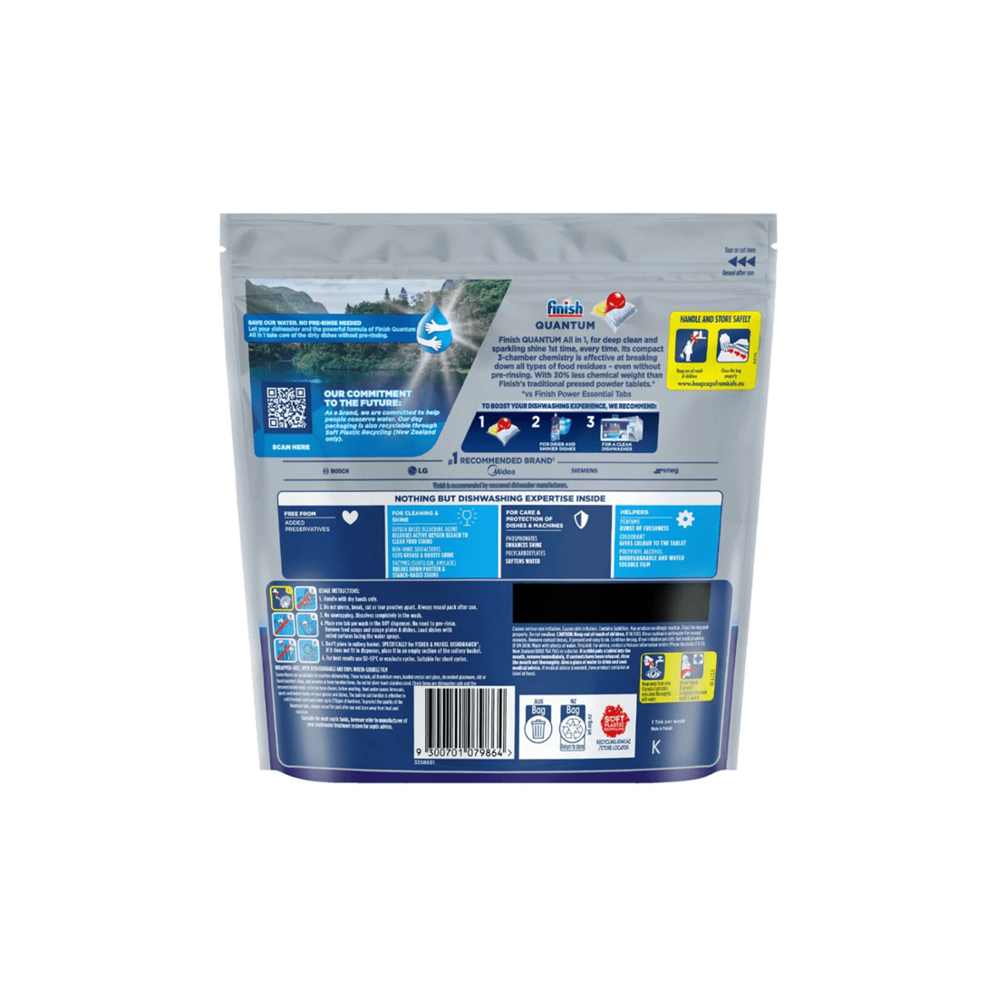 9 18pc Finish Powerball Ultimate All-in-One Dishwashing Tablets Lemon Sparkle, 9 of 10