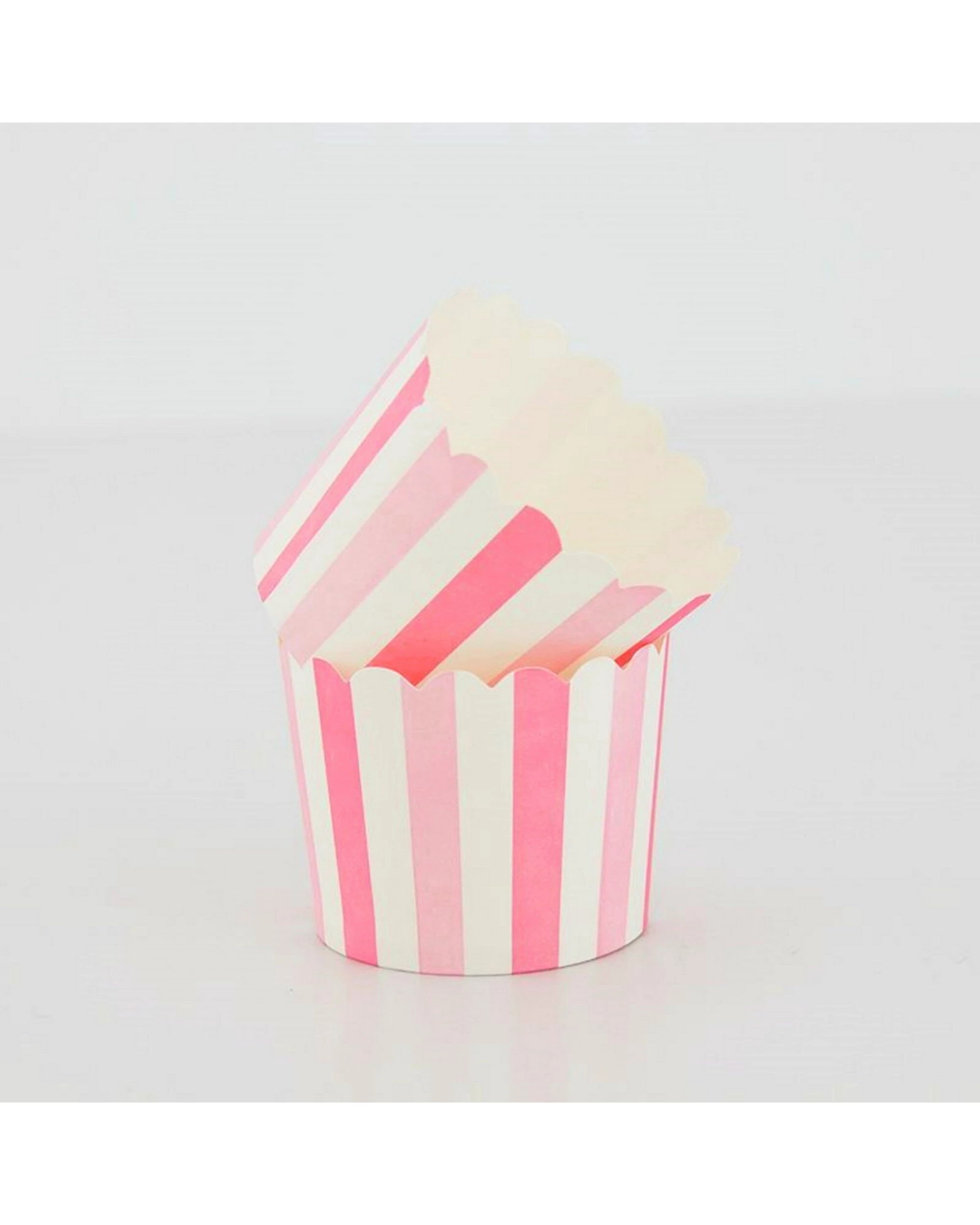 2 Party Maker Light Pink and White Striped Baking Cups Pack of 20 - Pink, 2 of 3