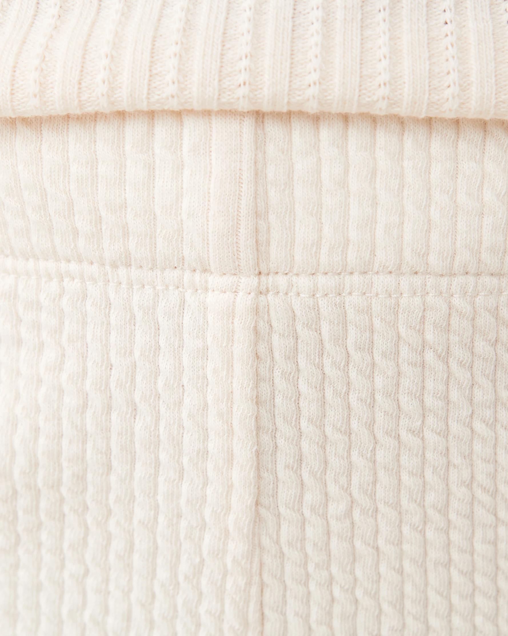 3 Jacquard Flared Leggings Butter Bge, 3 of 6