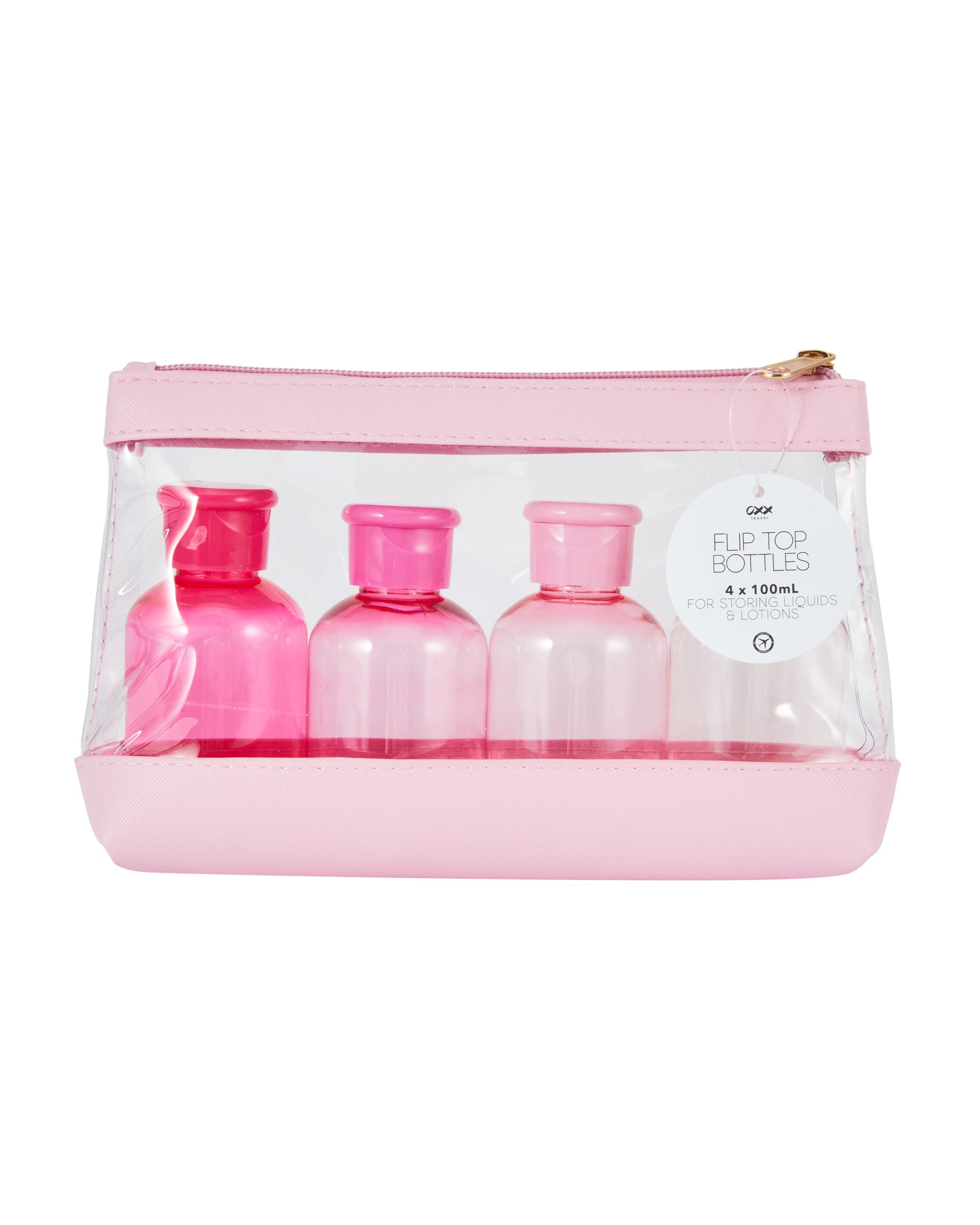 4 4 Pack Travel Flip Top Bottles, 4 of 4
