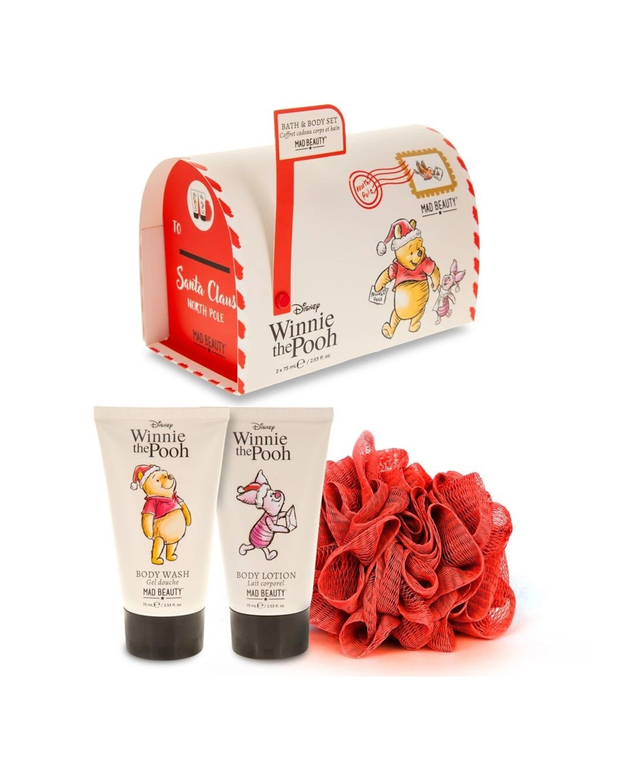 3 Disney 2PK Winnie The Pooh Festive Scented Bath & Body Set Honey 150ml - Multi, 3 of 4