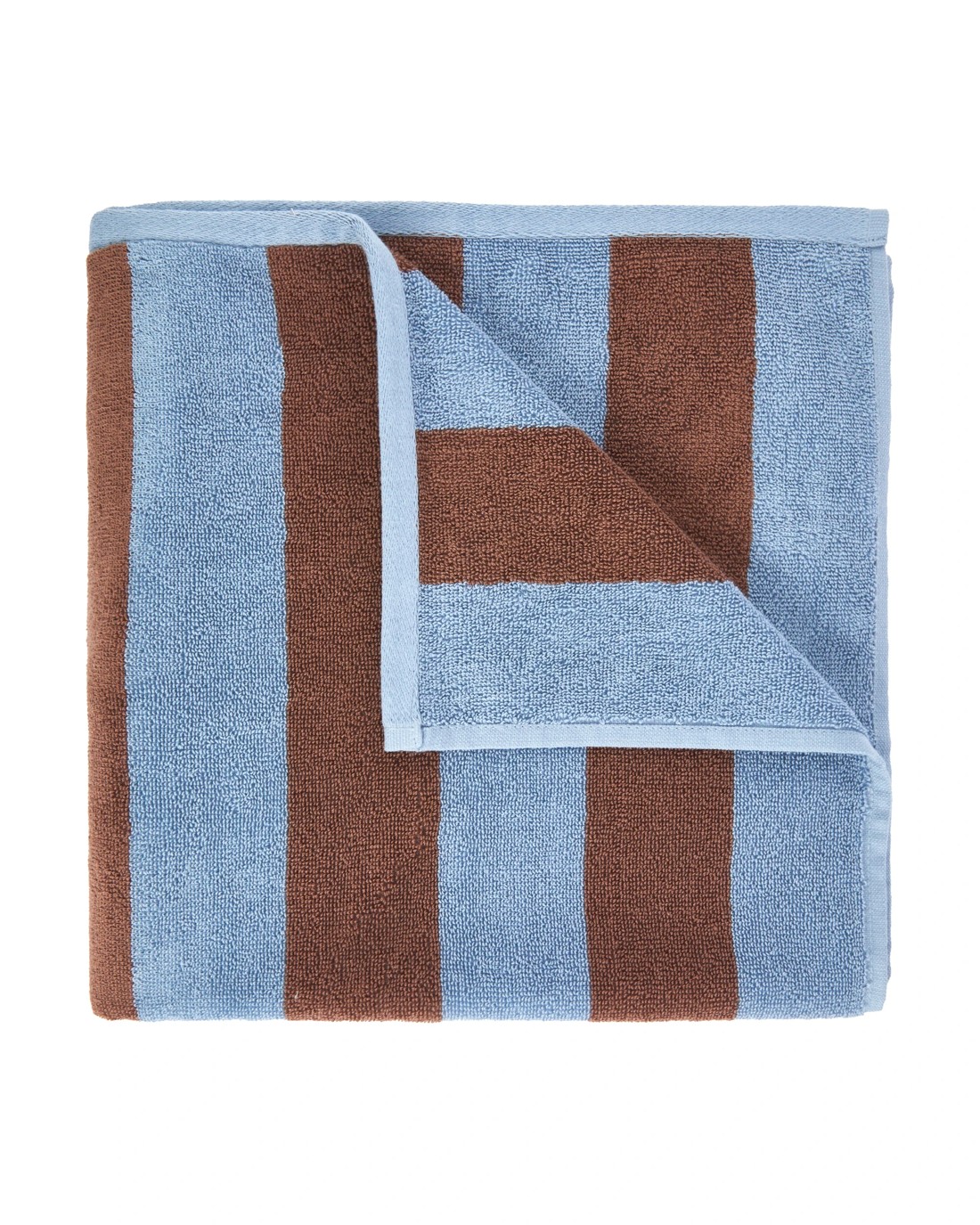 1 Stripe Cotton Bath Towel - Brown, 1 of 5