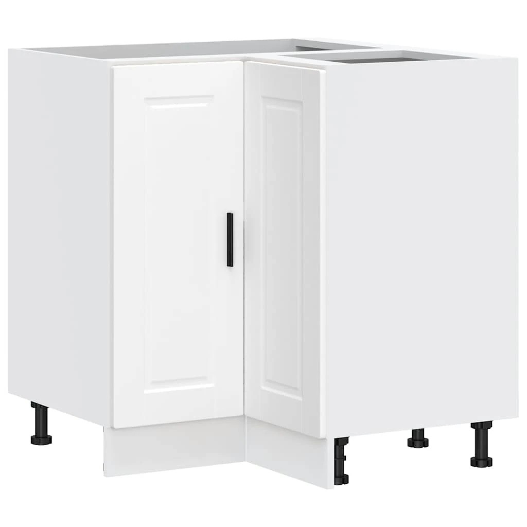 1 vidaXL Wooden Dishwasher Panel Adjustable Feet - White, 1 of 10