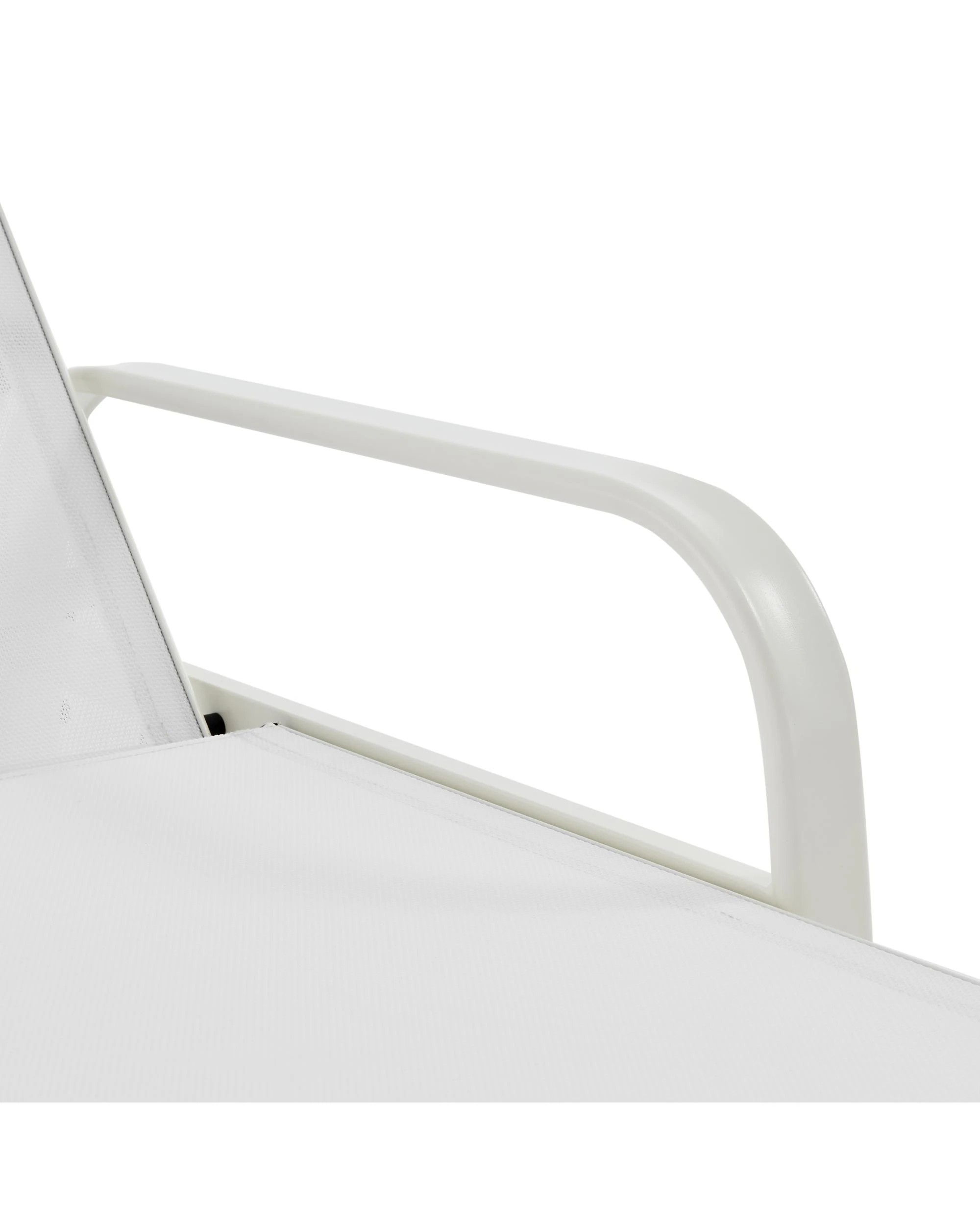 8 Kodu Outdoor Lounge Pool Recliner Chair - White, 8 of 10