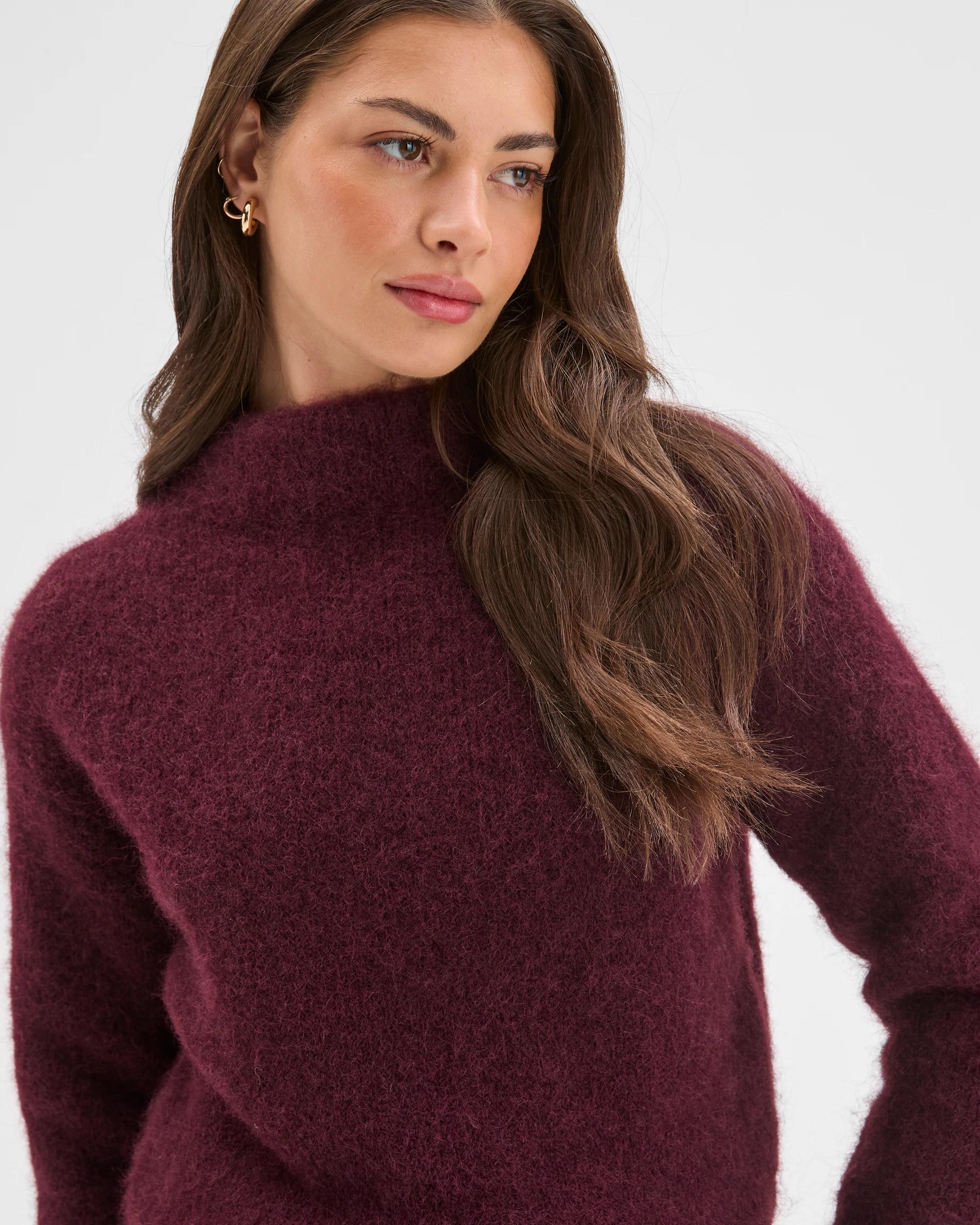 6 Target Petites Petites Plush Knit Jumper PINOT, 6 of 7