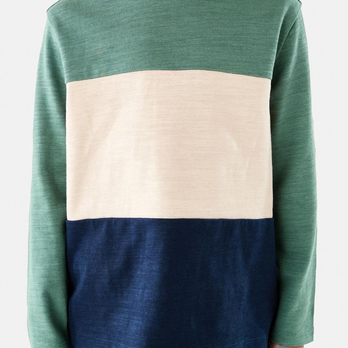 4 Long Sleeve Panel T-shirt Pine Green, 4 of 8