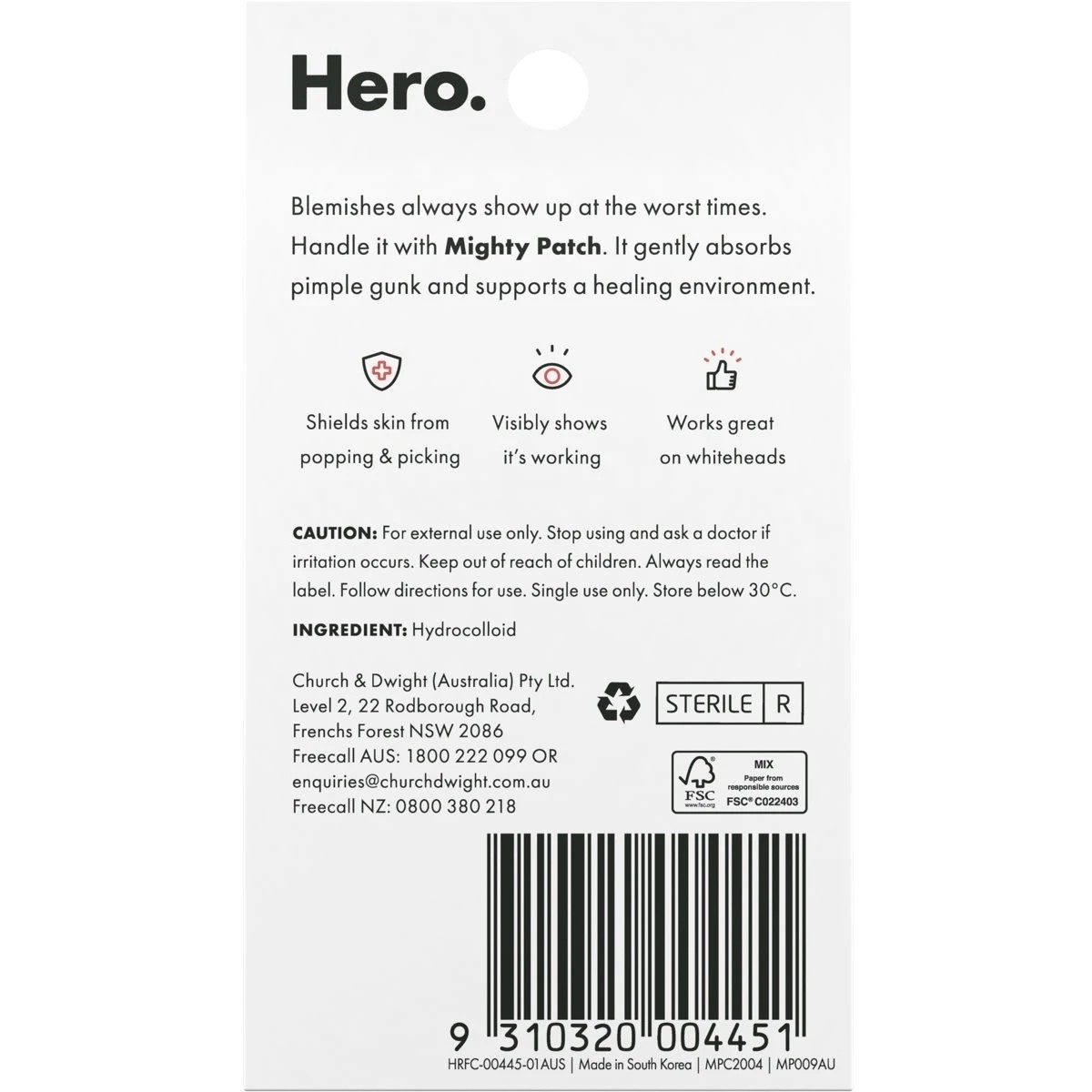 2 Hero 12 Pack Mighty Patch Duo Pimple Patches - Hydrocolloid, 2 of 5