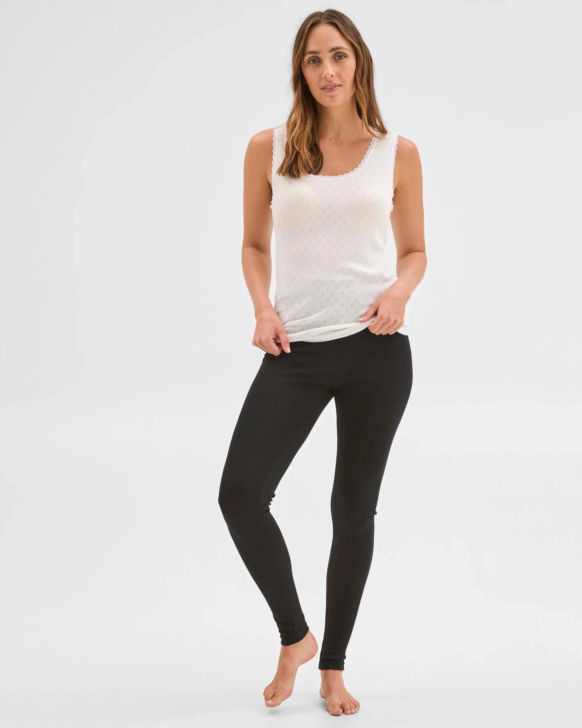 2 Target Woman Pointelle Knit Thermal Vest WHITE, 2 of 5