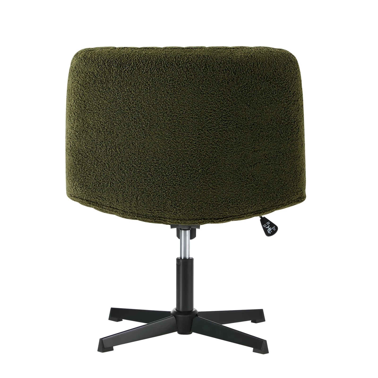 7 Oikiture Armless Office Desk Chair Sherpa
 - Green, 7 of 8