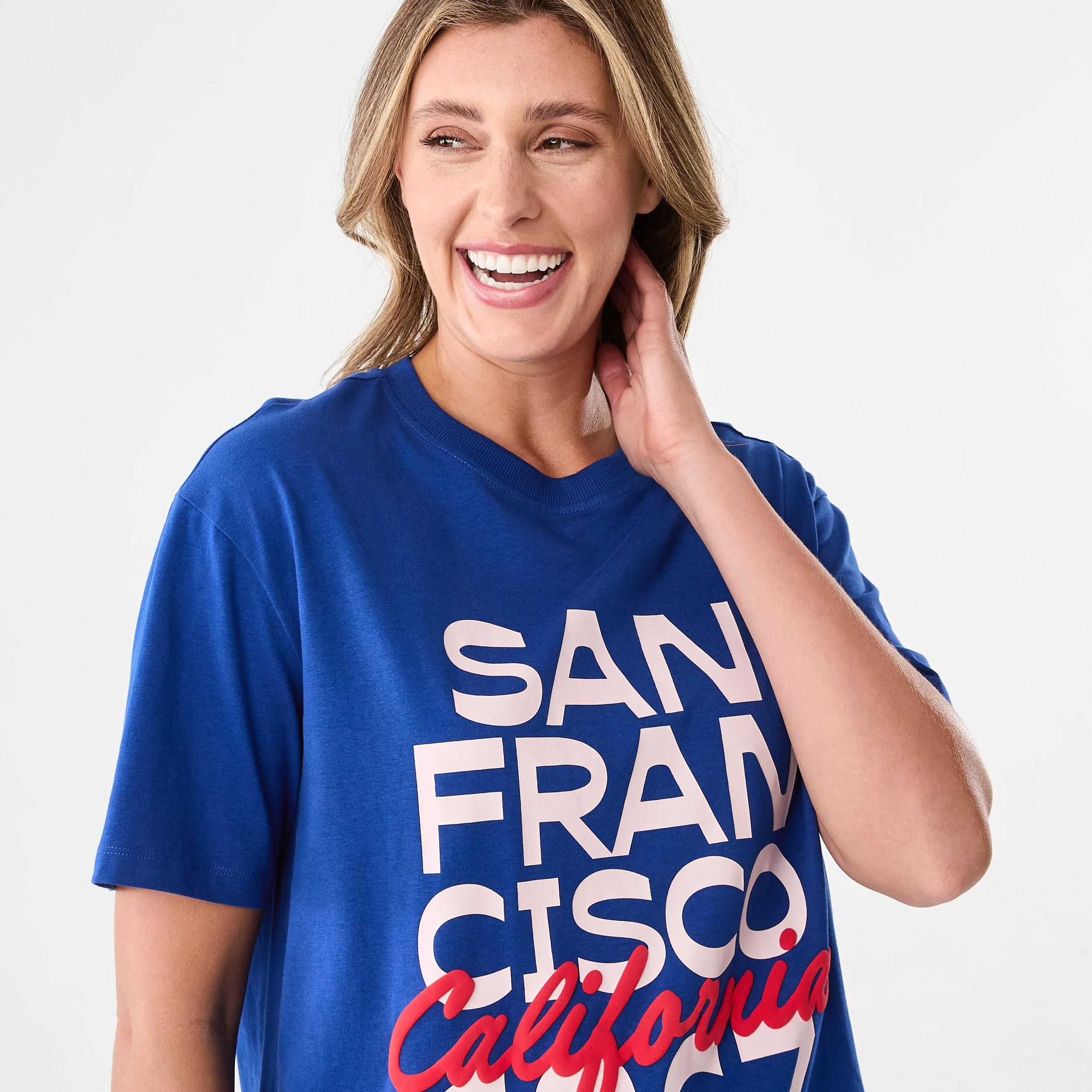 4 Short Sleeve Oversized Boyfriend T-shirt Sanfran B, 4 of 5