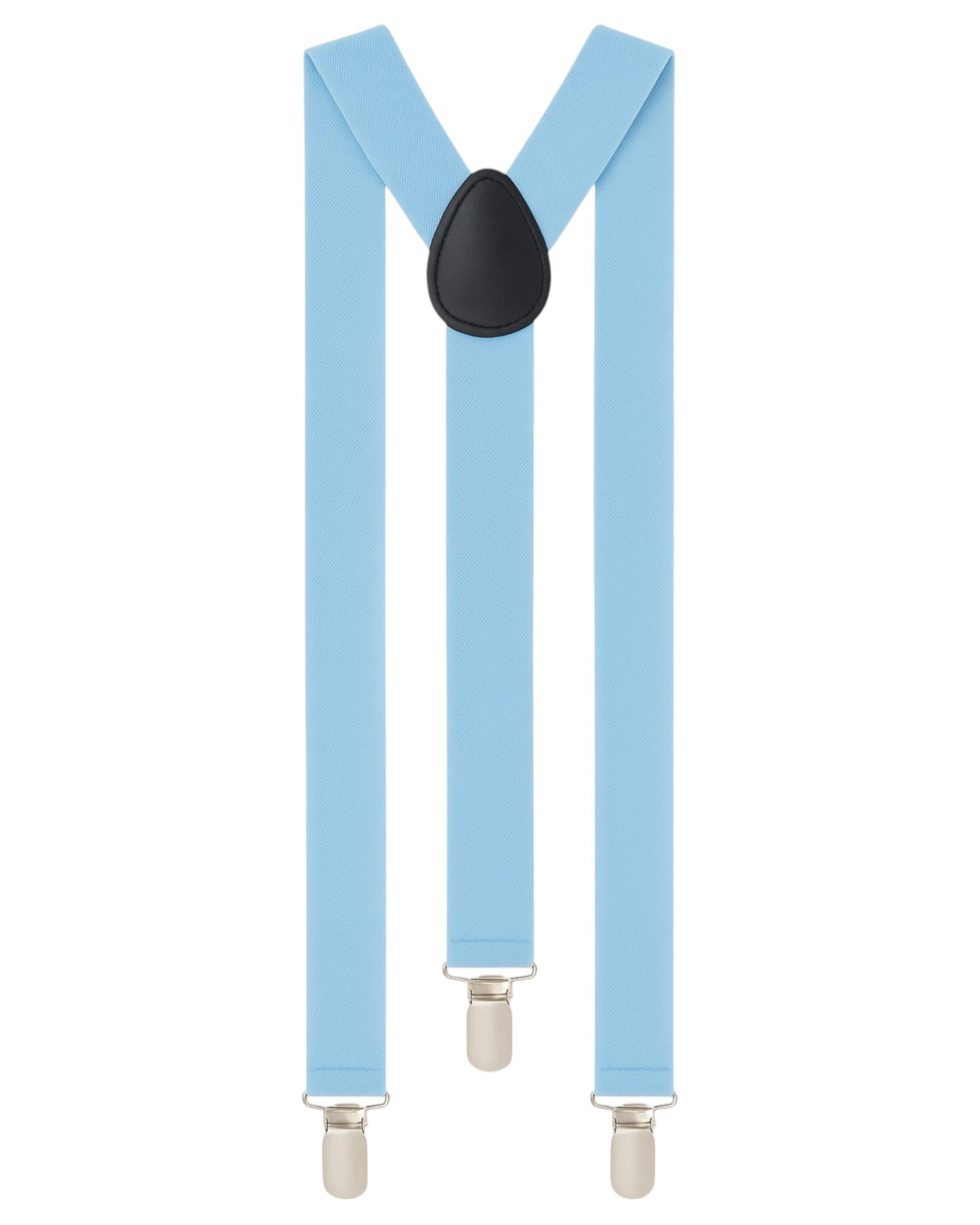 1 Zasel Boys Adjustable Baby Blue 65cms Suspenders - Blue, 1 of 1