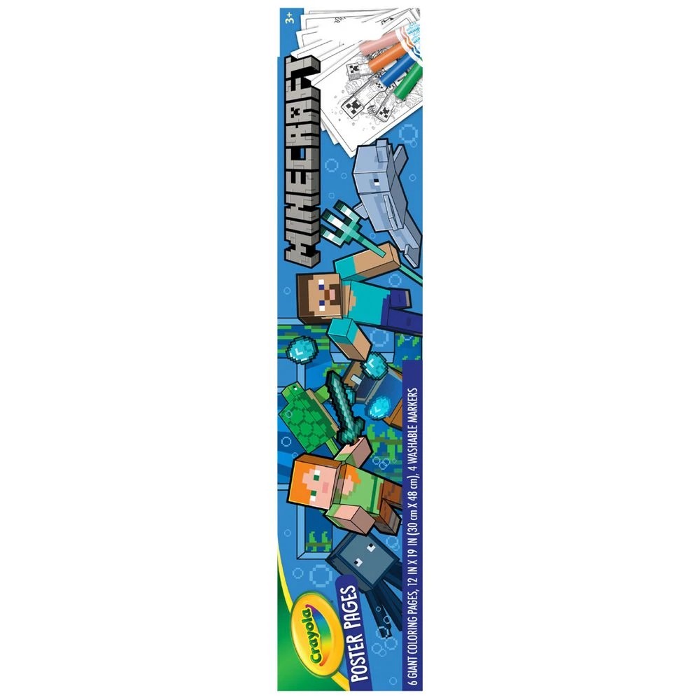 3 Crayola Poster Pages Minecraft, 3 of 3