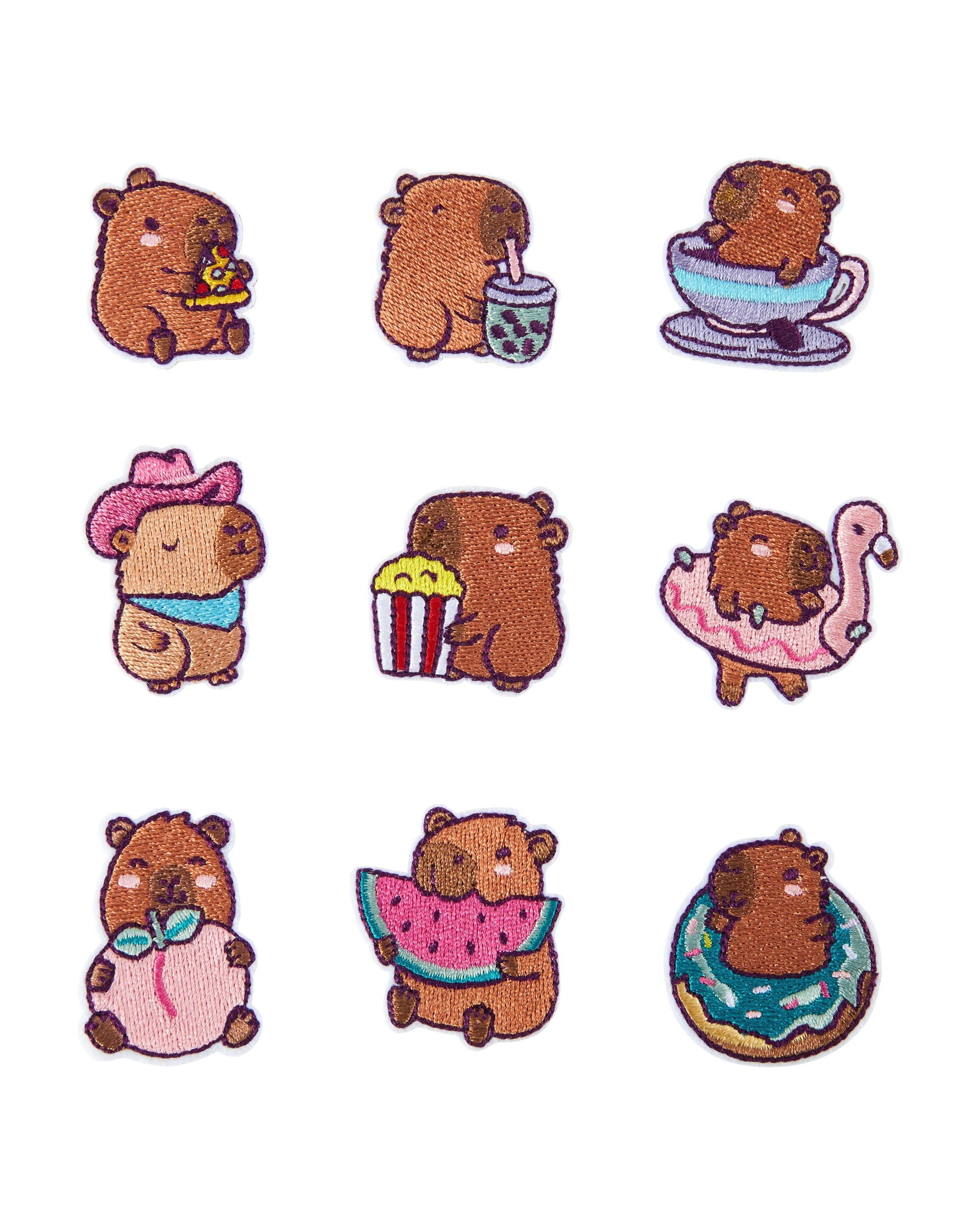 2 Embroidery Patches - Capybara, 2 of 3