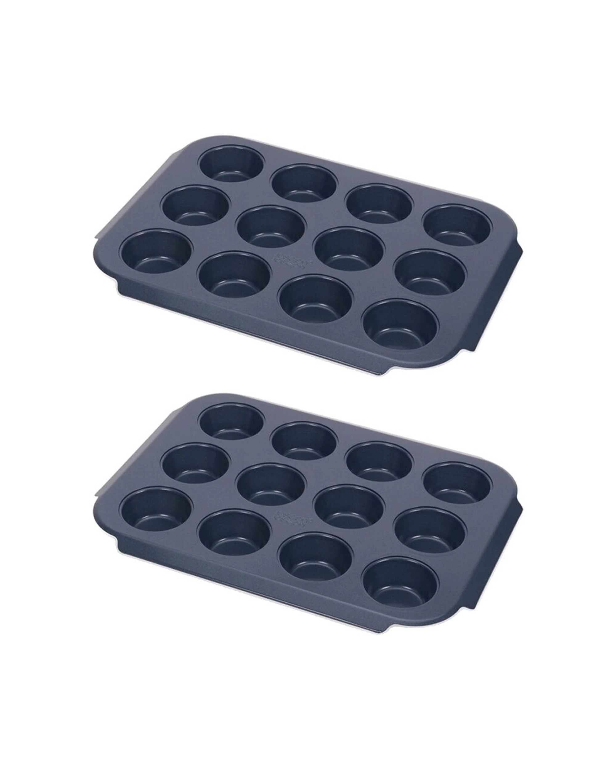 1 Joseph Joseph 2PK Carbon Steel Non-Stick Nest Bake 12 Cup Muffin Pan - Blue, 1 of 8