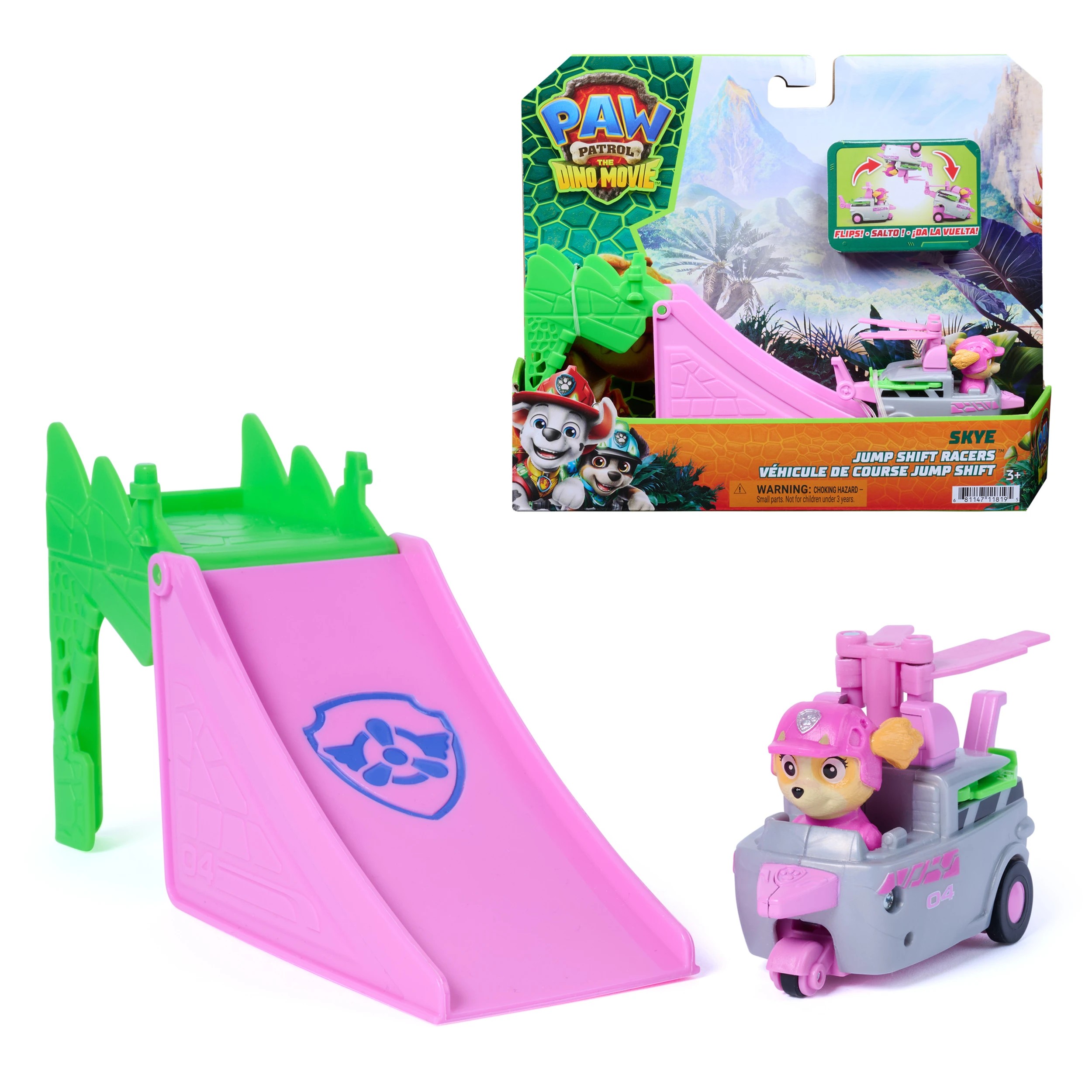 4 PAW Patrol The Dino Movie Jump Shift Racers Playset - Assorted, 4 of 9