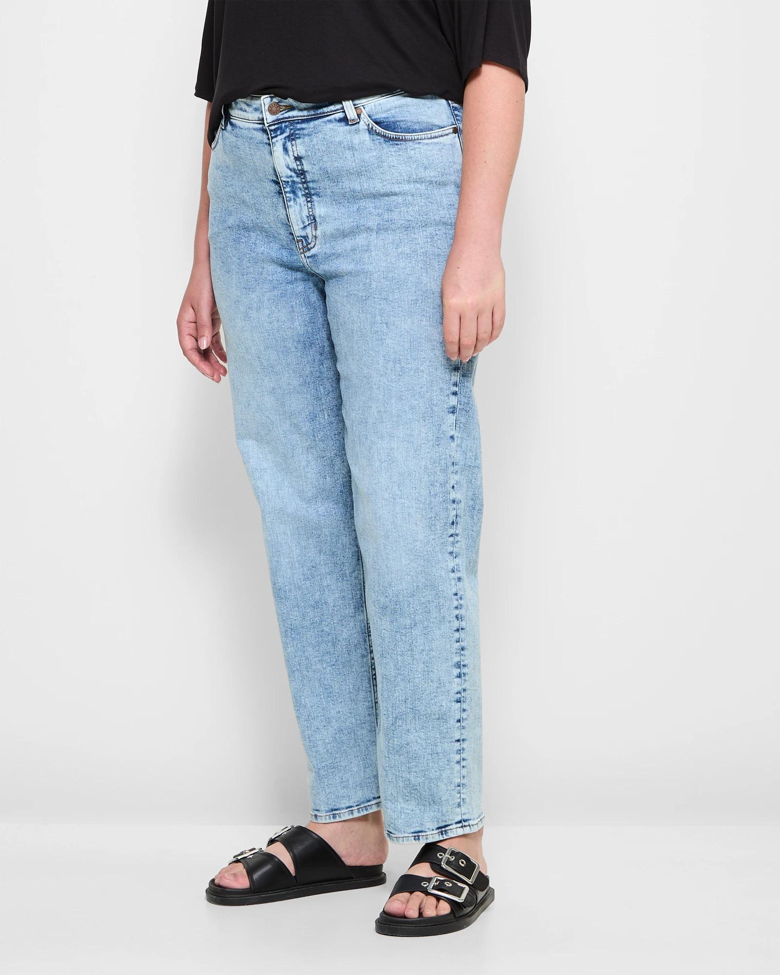 3 Target Plus Size Straight Cut Denim Jeans - Alexa DAYBREAK BLUE, 3 of 5