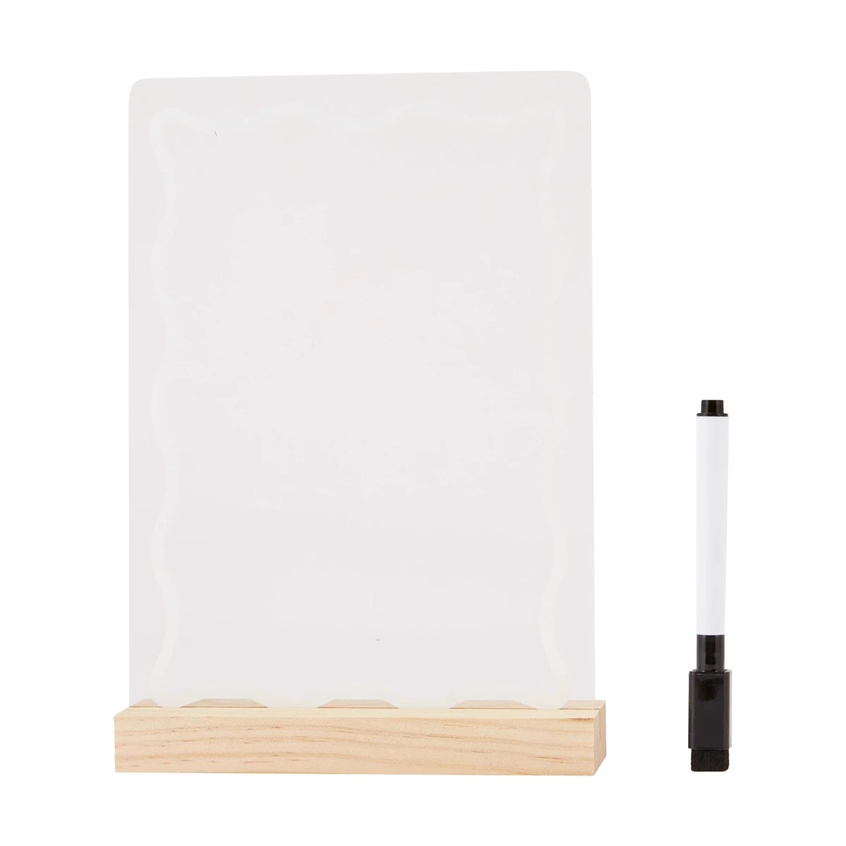 2 Acrylic Memo board with wooden stand 21cm x 14.9cm, 2 of 5