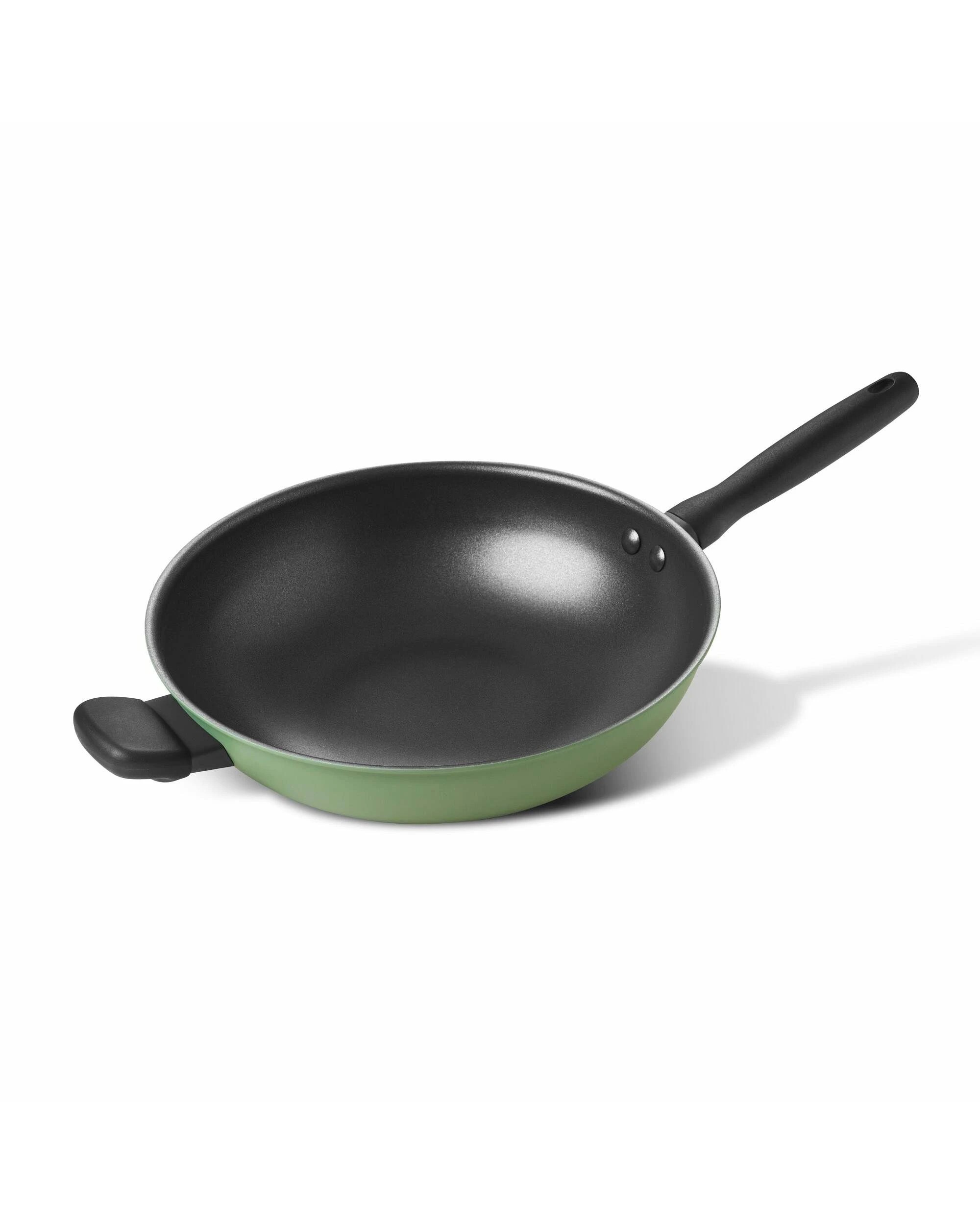 1 Meyer Moda Induction Open French Frypan With Helper Handle 30cm Sage - Green, 1 of 1
